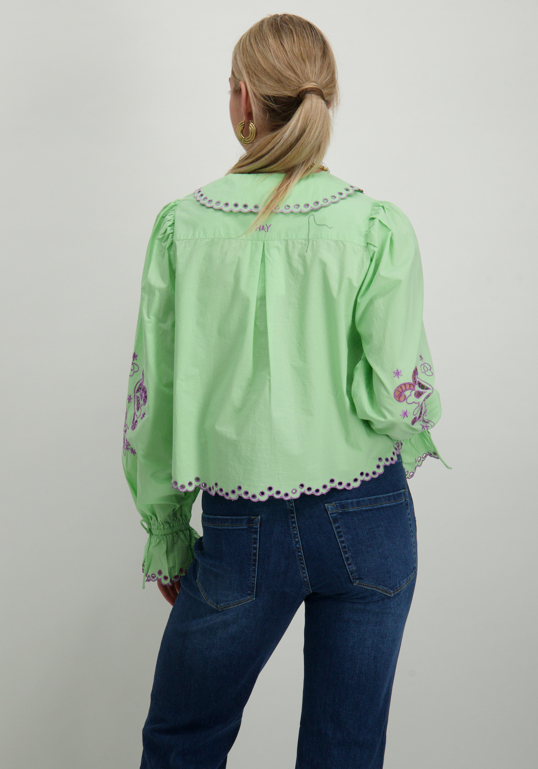 Harper & Yve Blouse Candice SS25C603 Groen