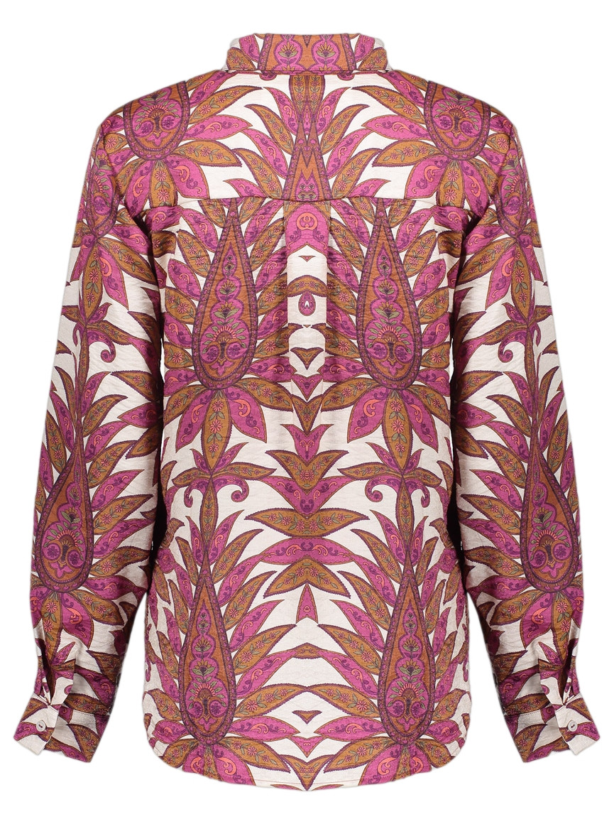 Geisha Blouse all-over print 53913-20 Wolwit-ecru