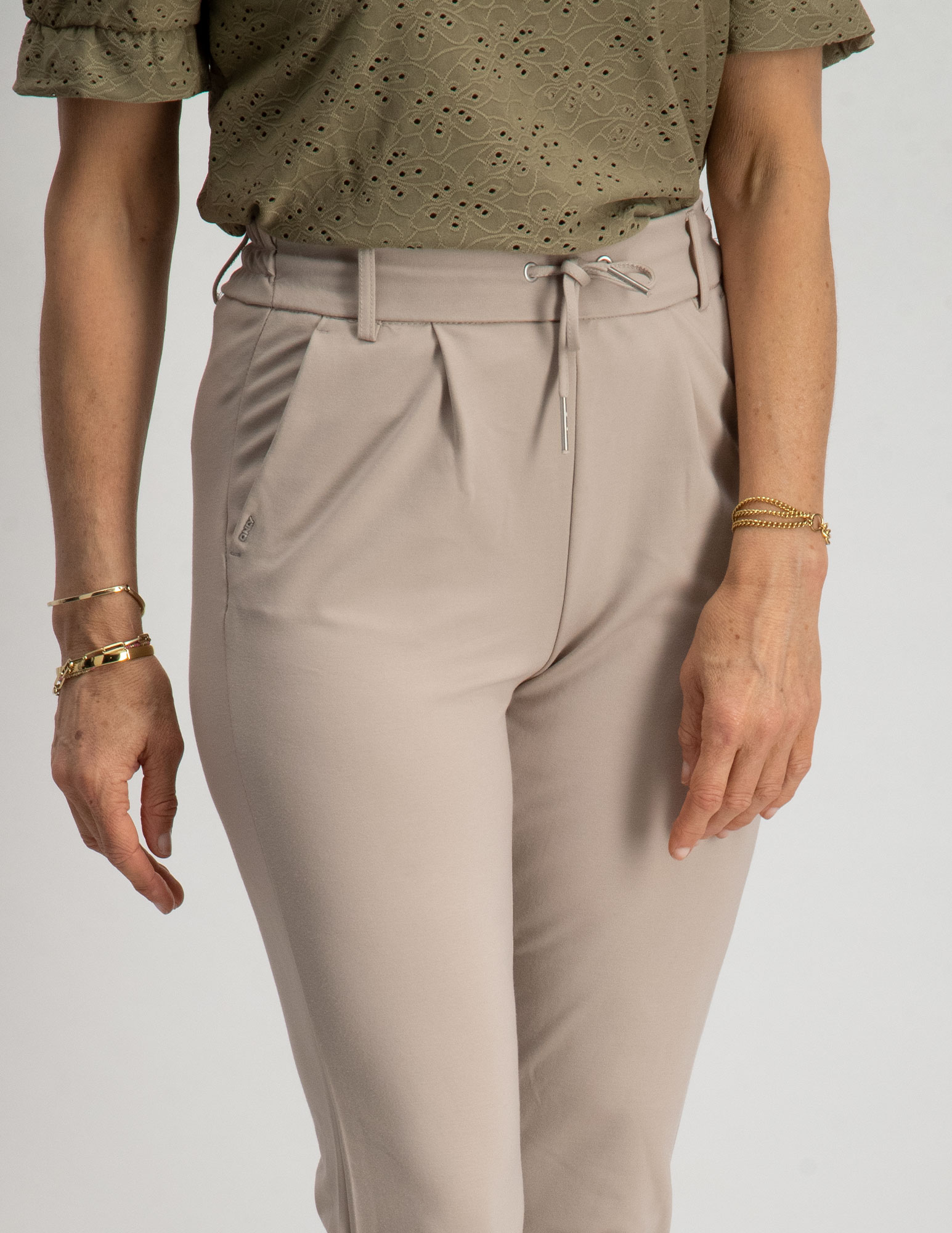 Only Broek Poptrash 15115847 Donker Beige