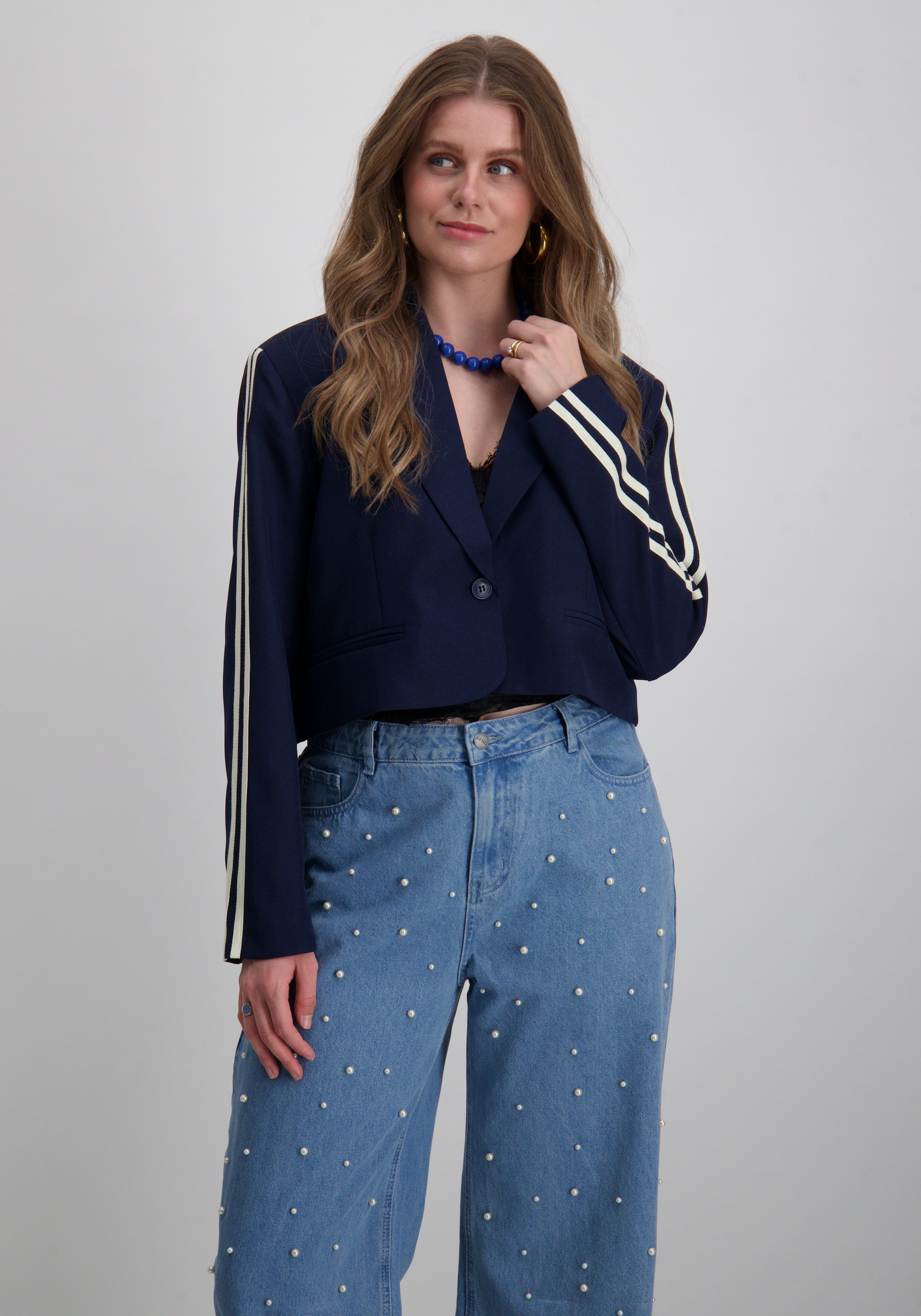 Refined Department Blazer Niv R2509455753 Donker blauw