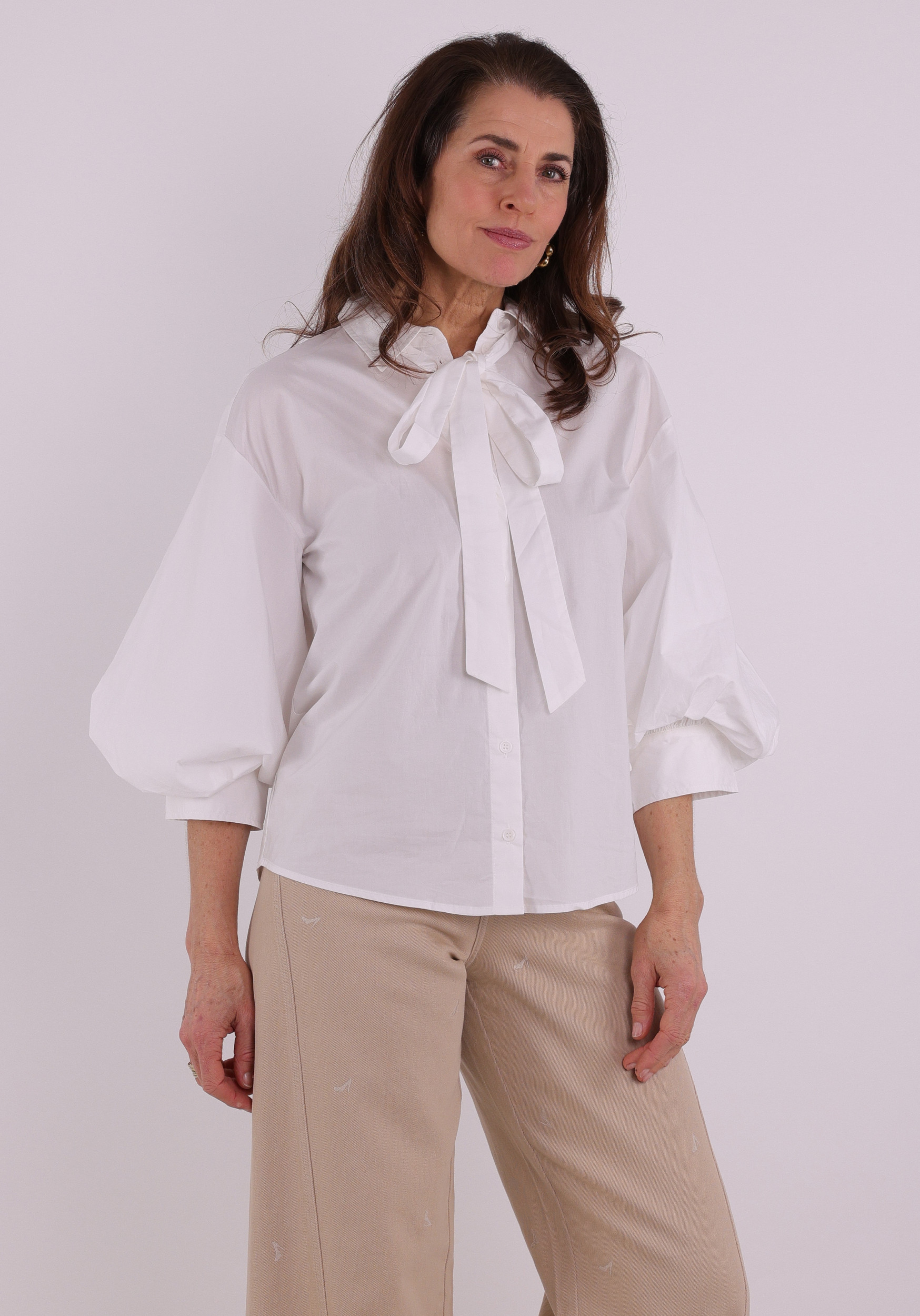 Tramontana Blouse Poplin O02-19-301 Wolwit-ecru