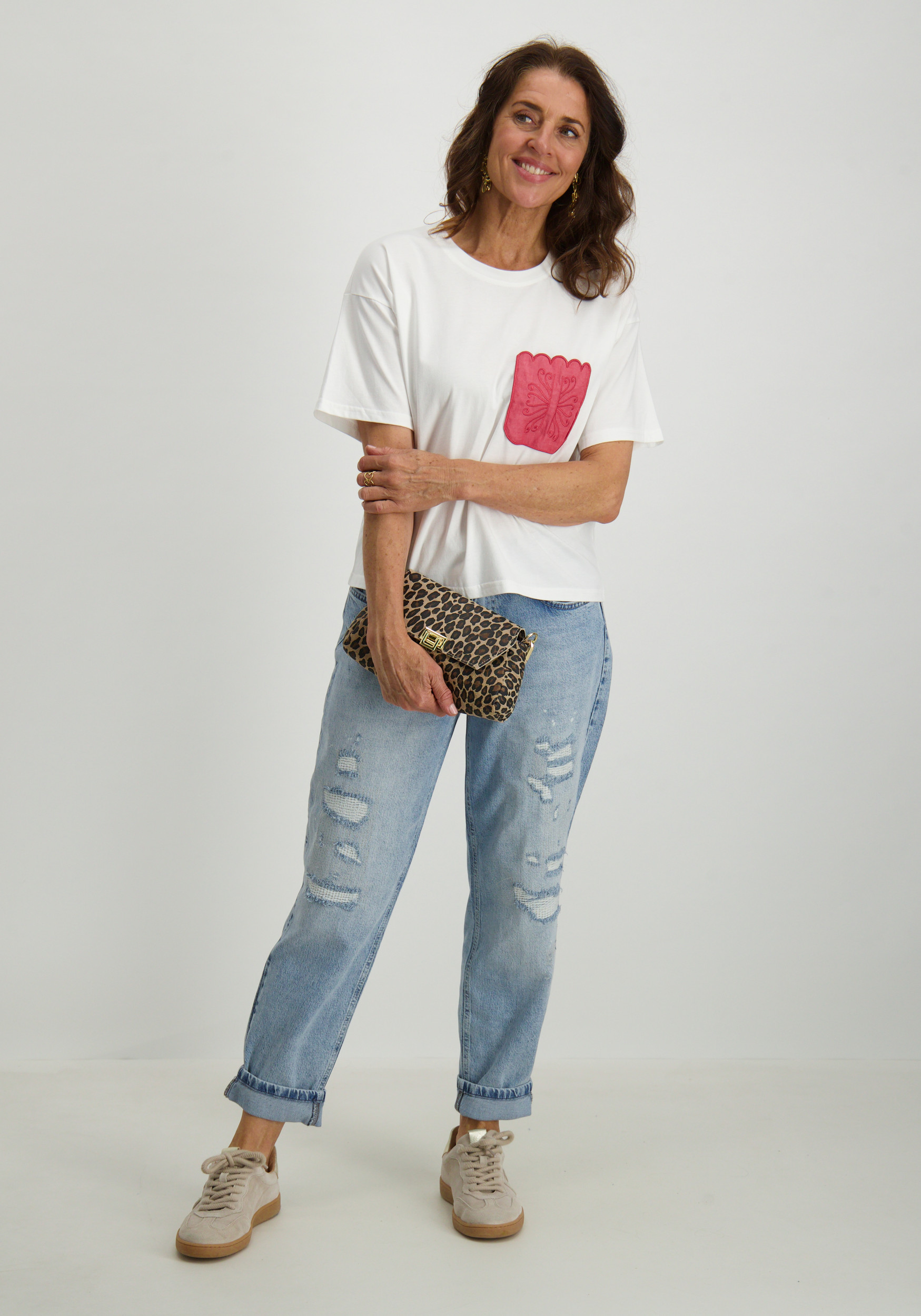 Vero moda T-shirt Dambra 10330122 Wit