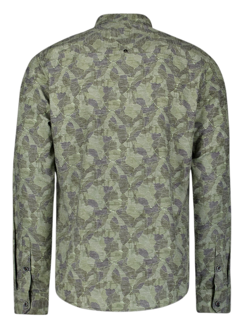 No Excess Overhemd all-over print 29400835 Donker groen