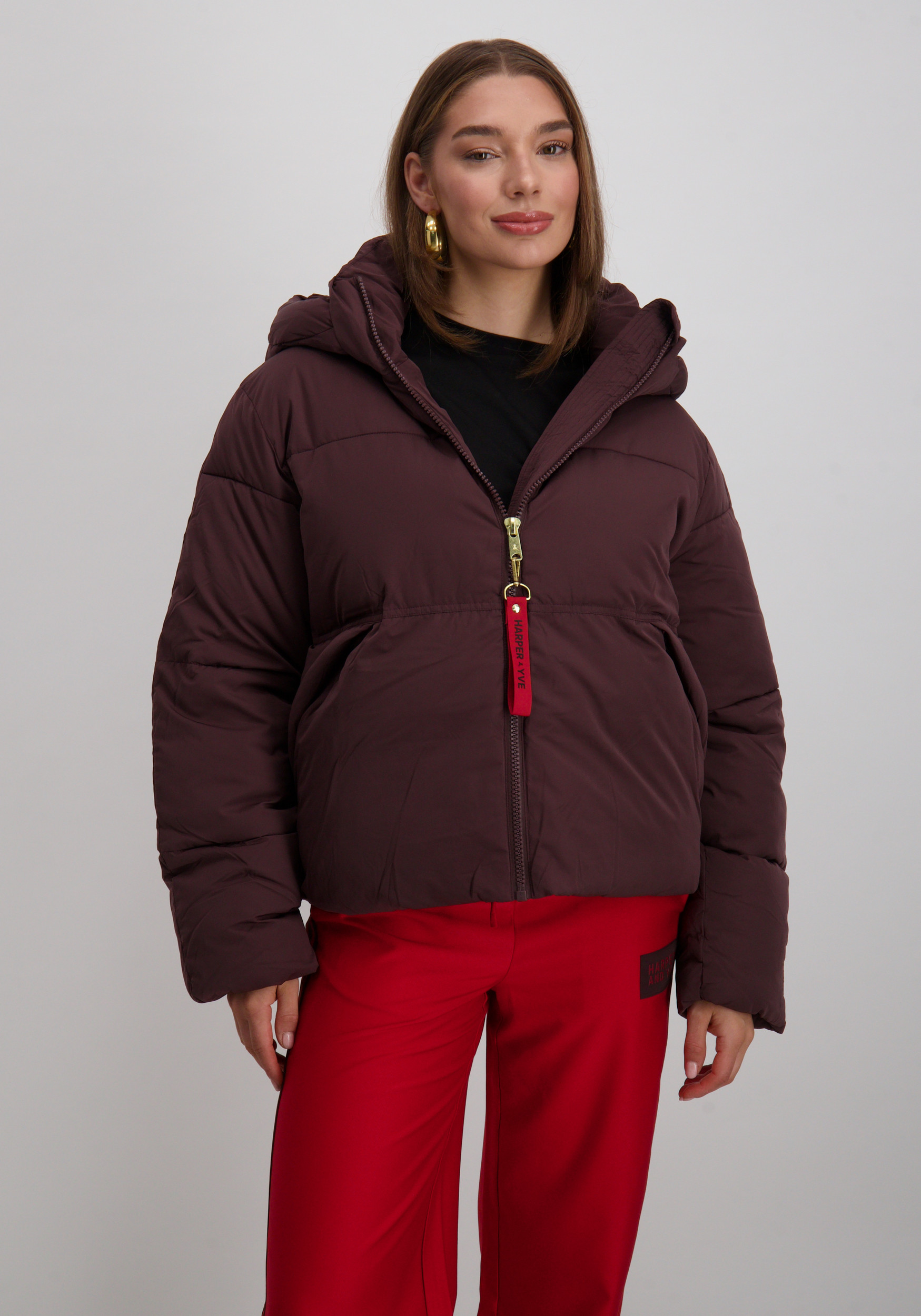 Harper & Yve Winterjas Karly AW25N211 Donker bruin