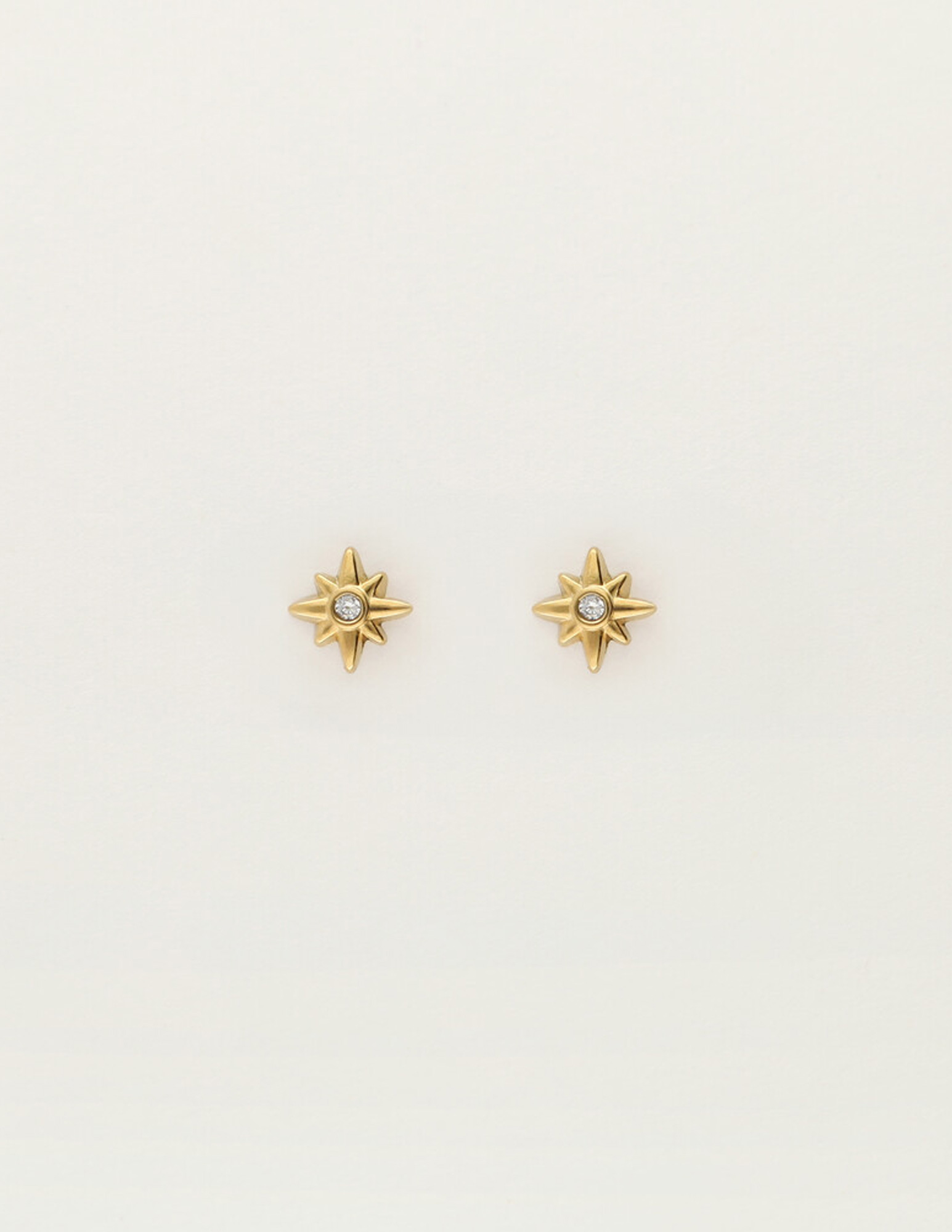 My Jewellery Studs polestar met strass MJ12106 Goud