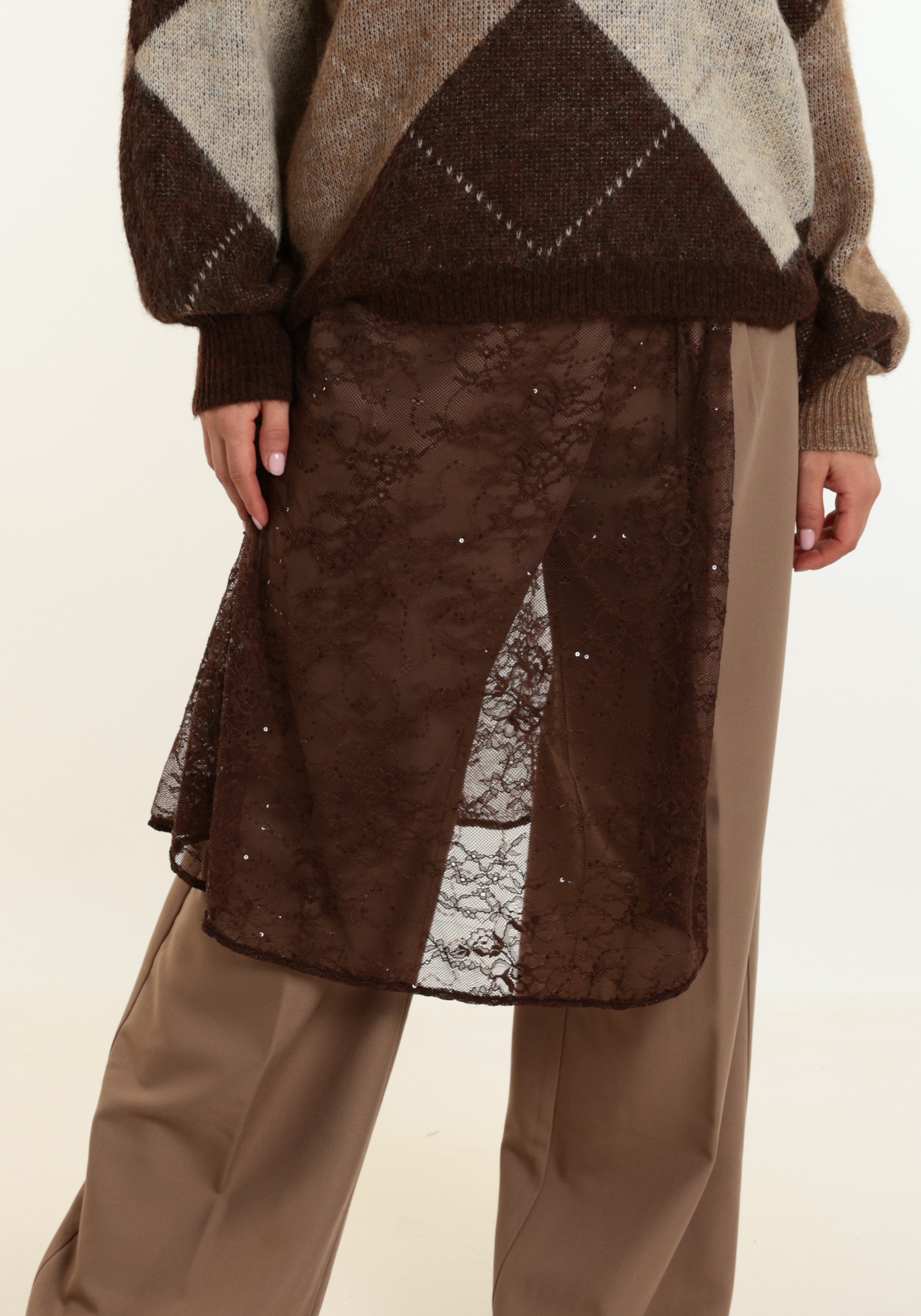 Harper & Yve Rok Eleanor AW6P002 Donker bruin