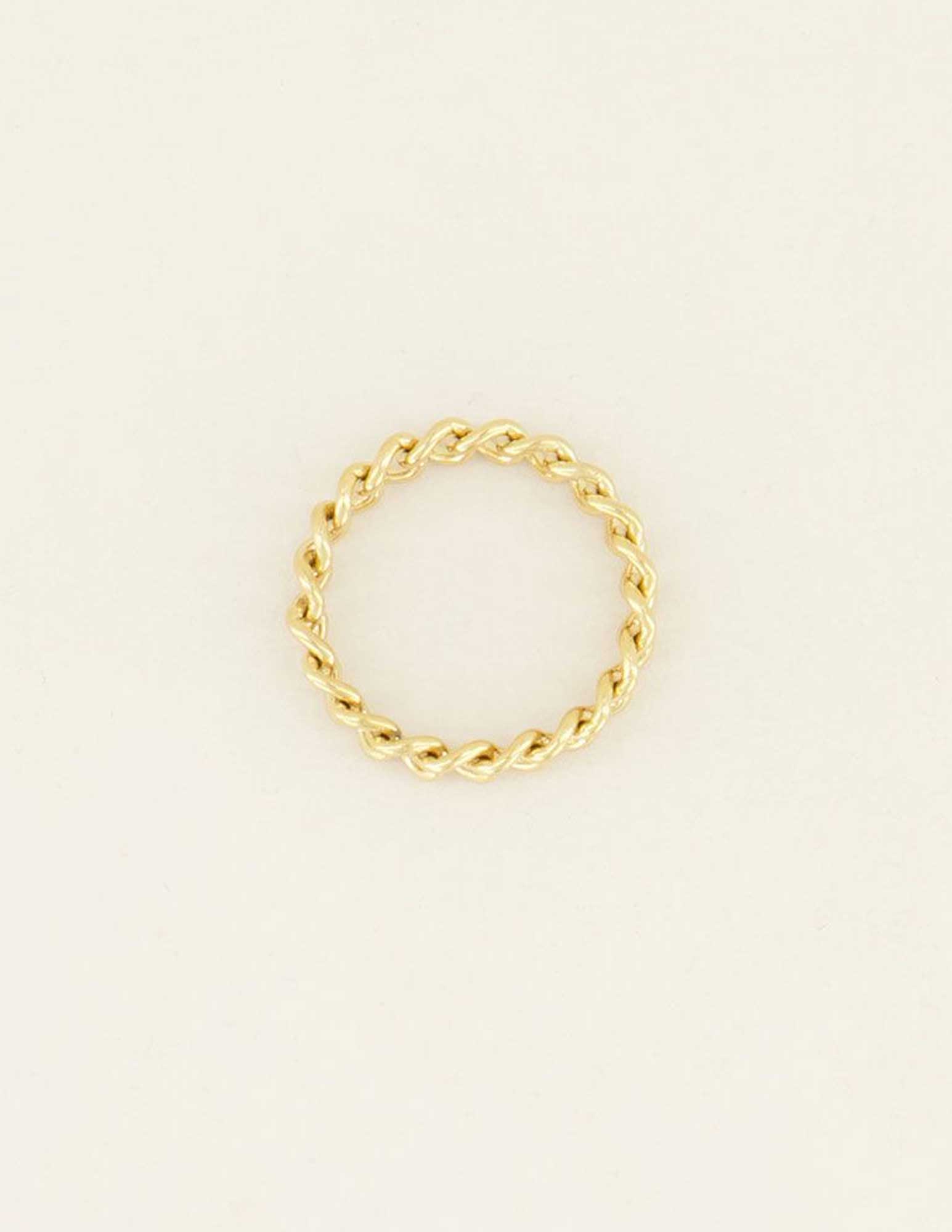 My Jewellery Ring kleine schakels MJ00831 Goud