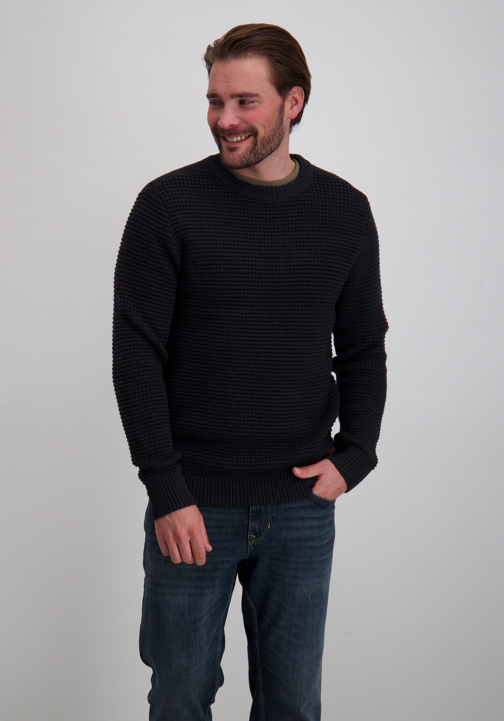 Petrol Trui M-3050-KWR241 Zwart