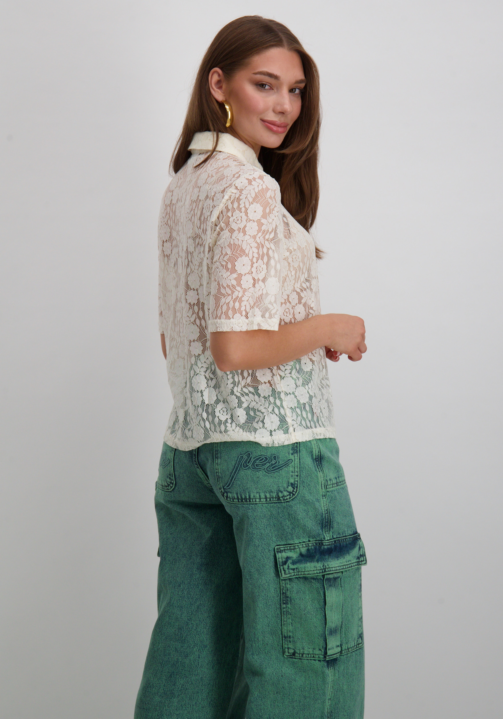 Vila Blouse Selly 14111250 Wolwit-ecru