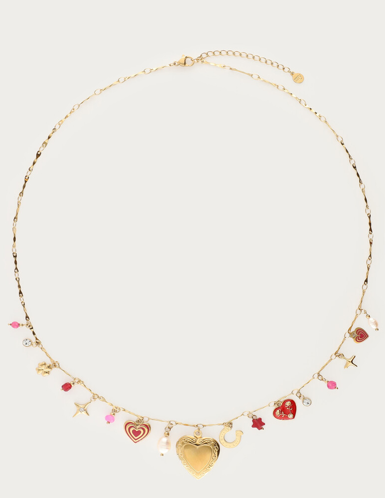 My Jewellery Mystic bedel ketting met hart MJ14274 Goud