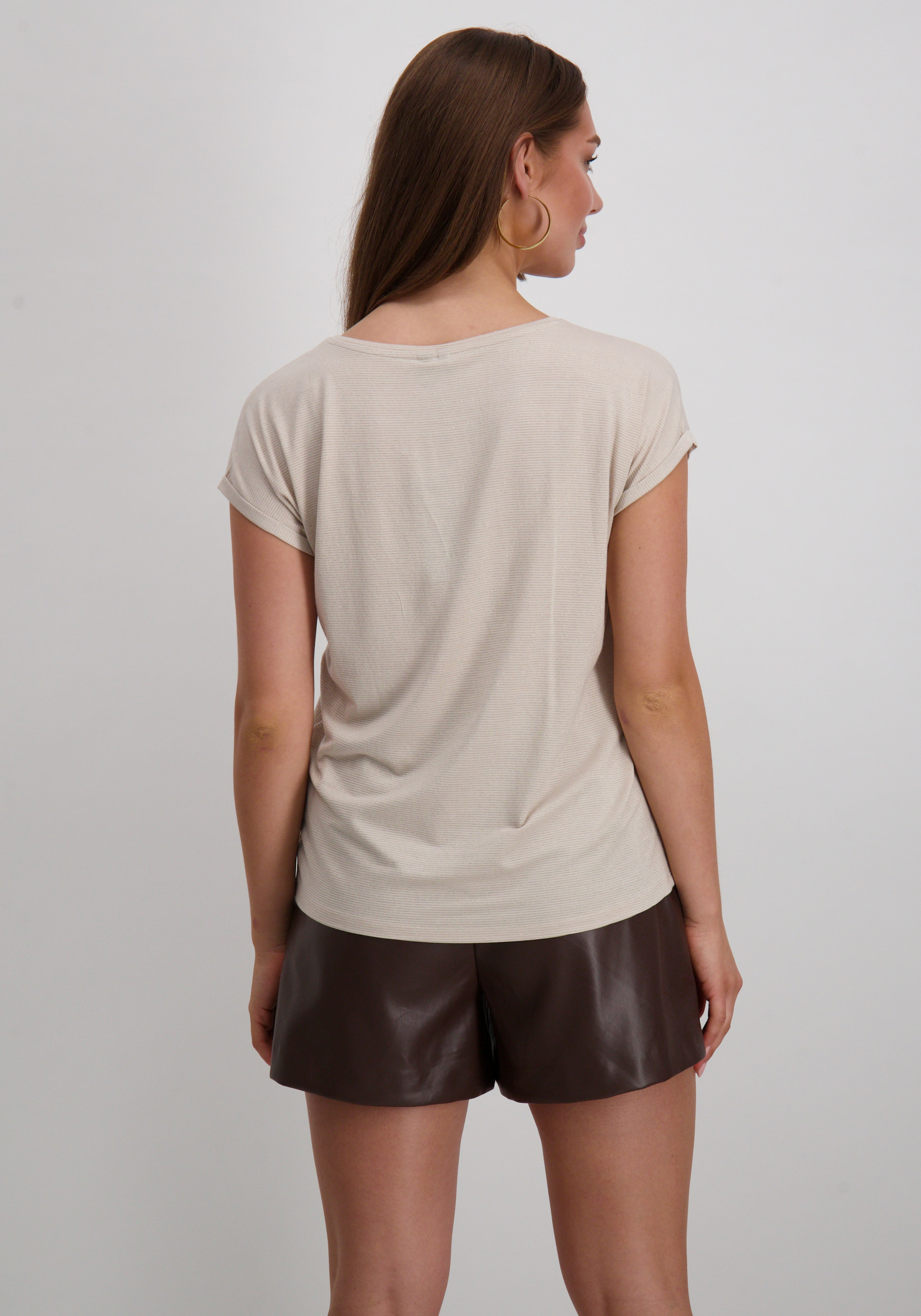 VERO MODA T-shirt Lava glitter 10250488 Beige