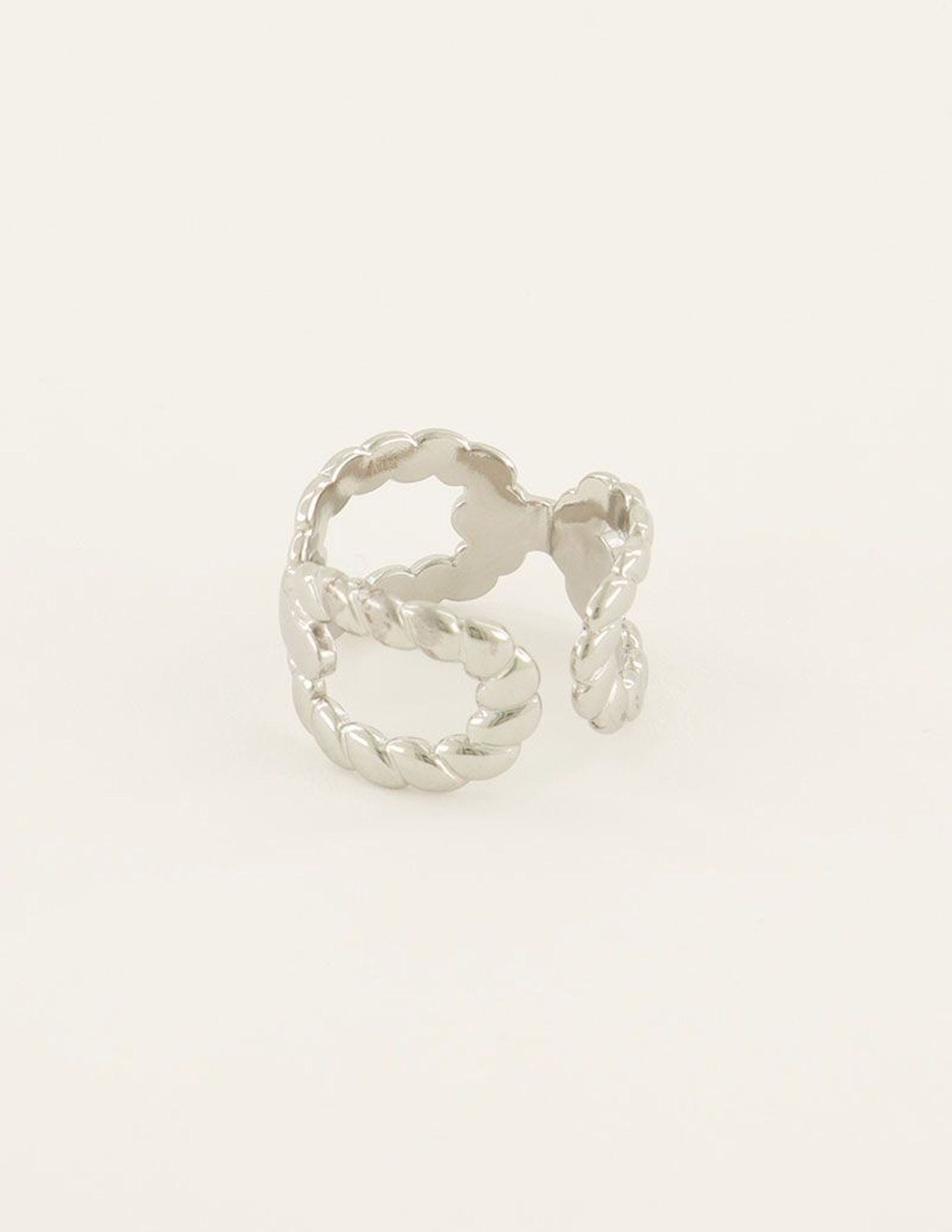 My Jewellery Ring met schakels MJ07718 Zilver