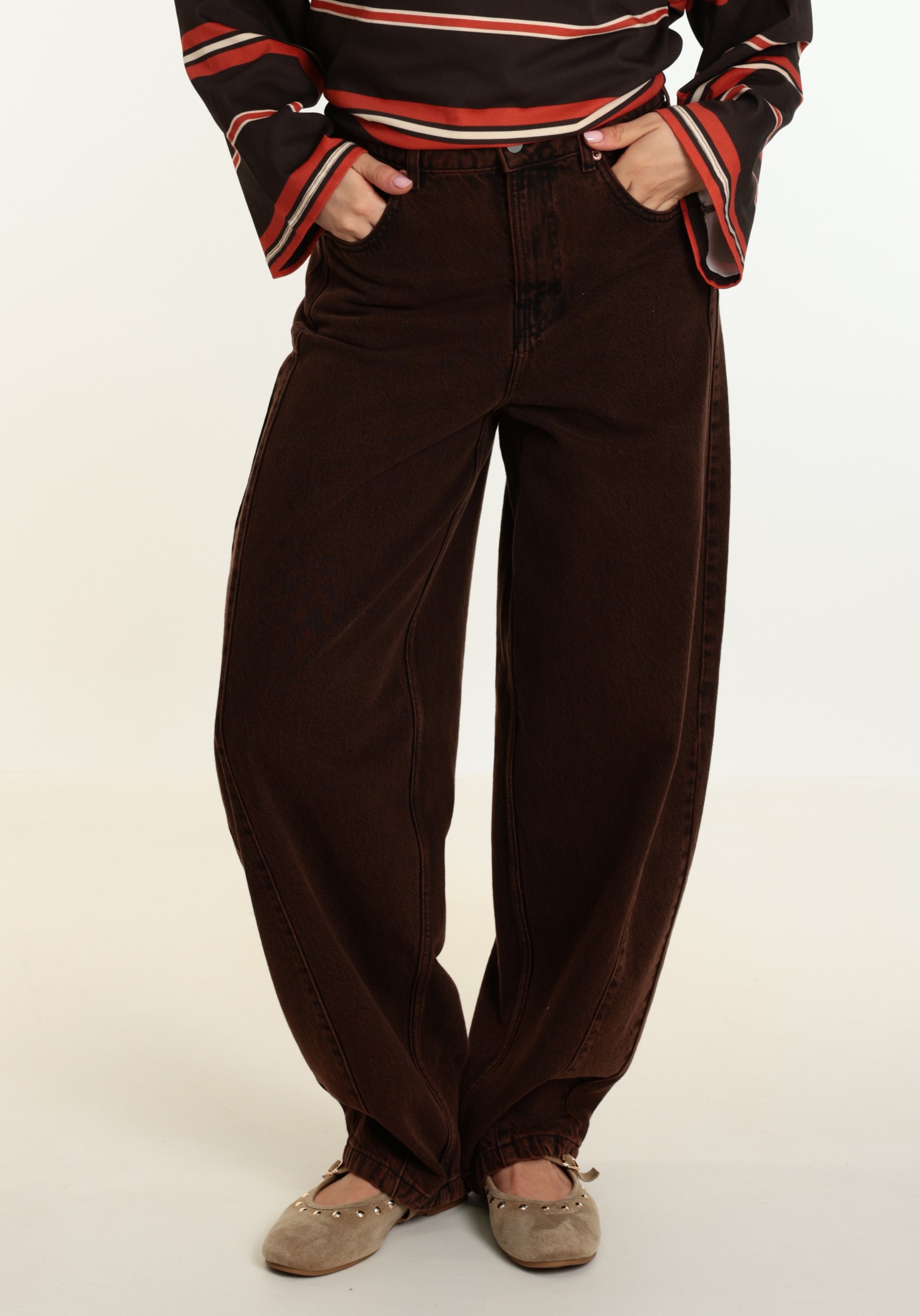 Aaiko BV Barrel jeans DALEY CO 526 Bruin