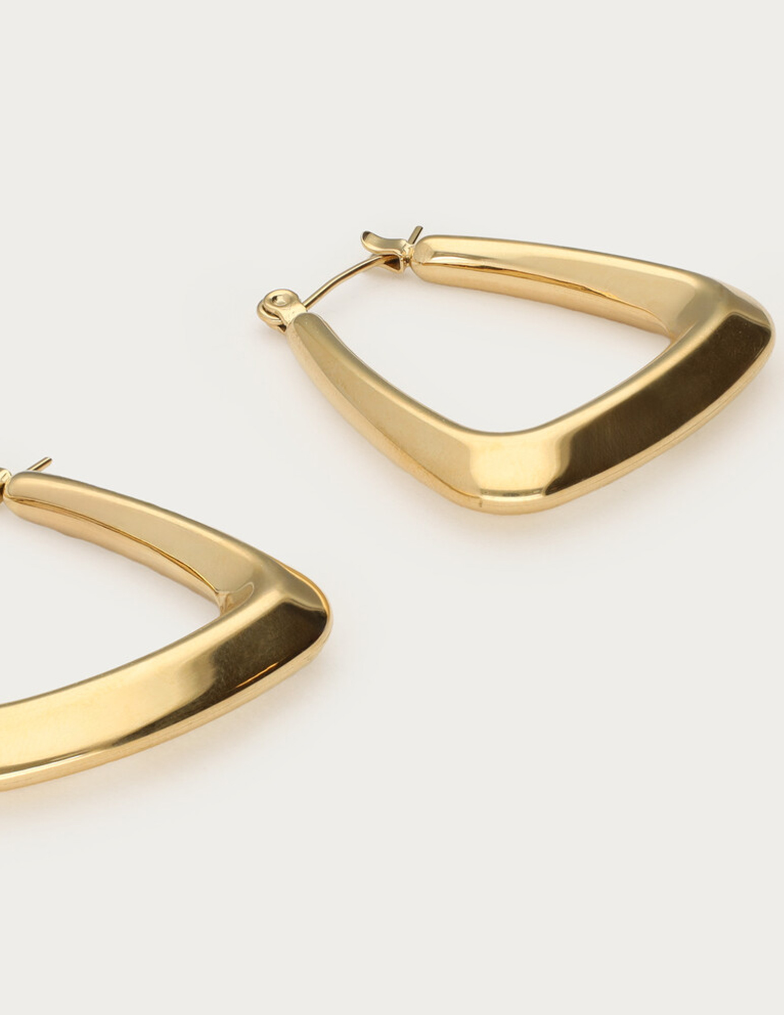 My Jewellery Bold oorbellen triangel MJ14173 Goud