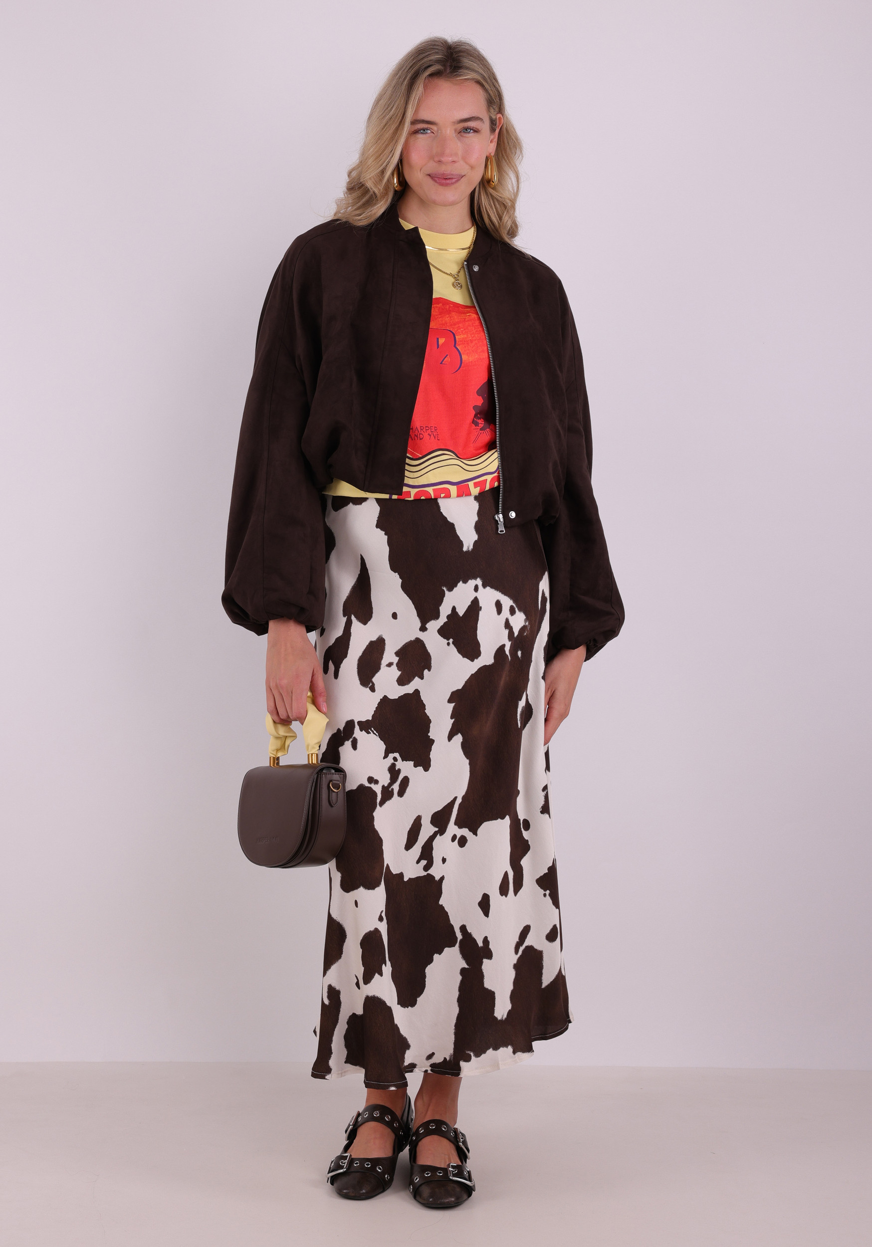 Harper & Yve T-shirt Club corazon SS6Y307 Licht geel