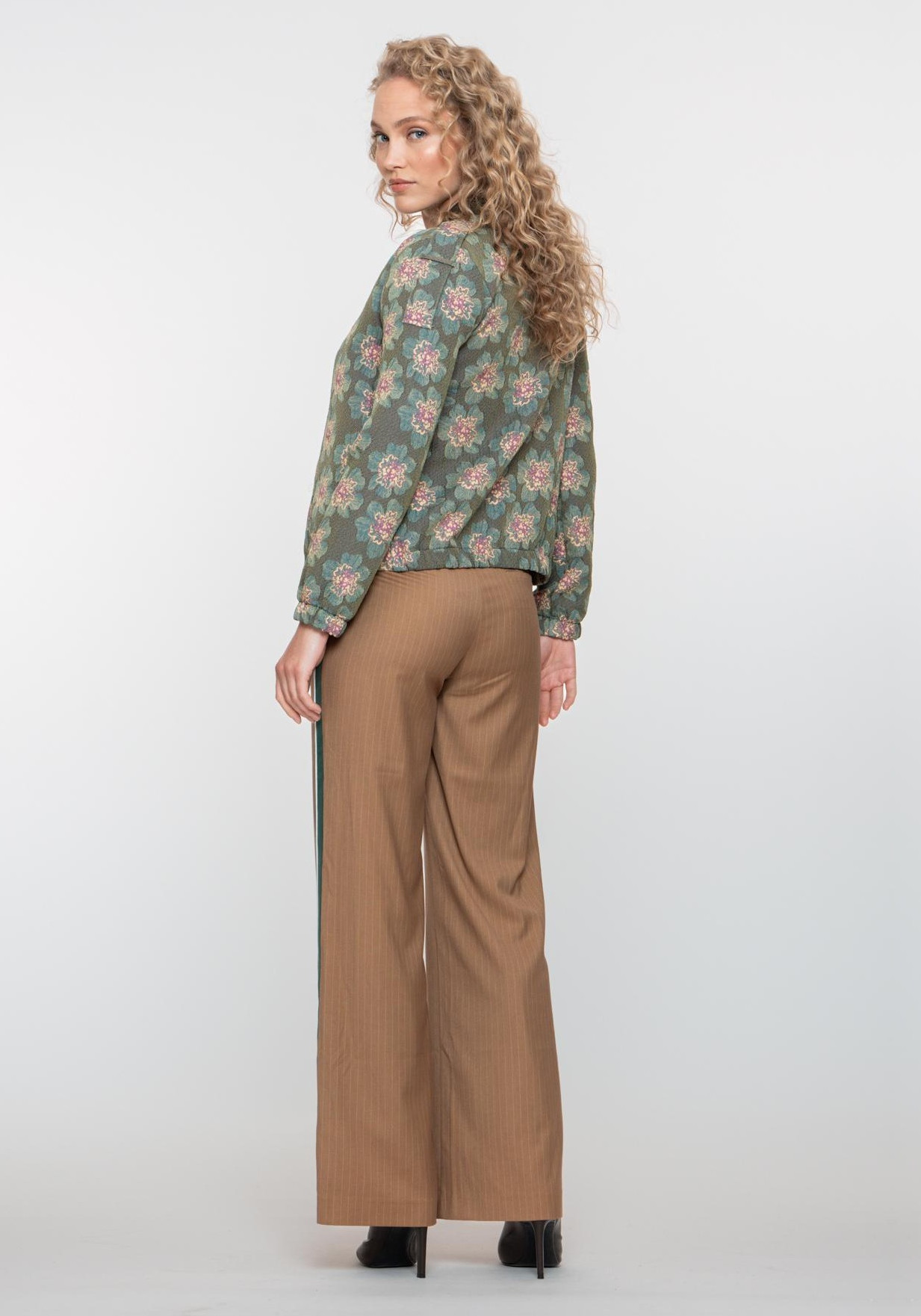 Geisha Broek pinstripe 51508-10 Zand