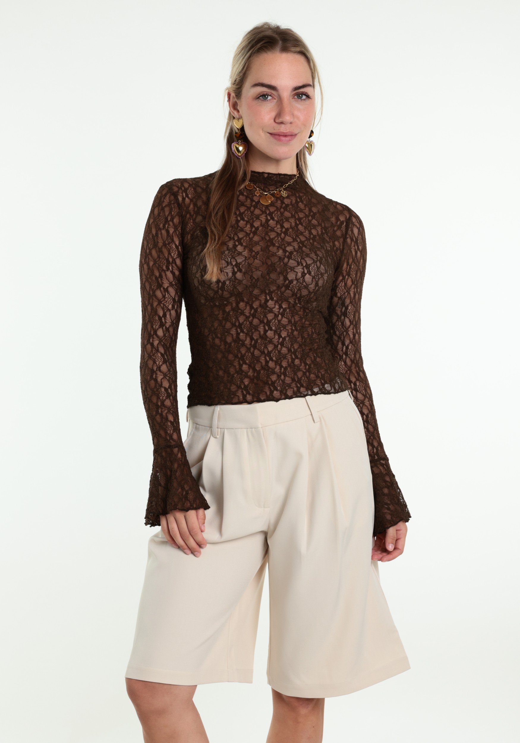 BELIEVE Top Lace B-92119-TOP Bruin