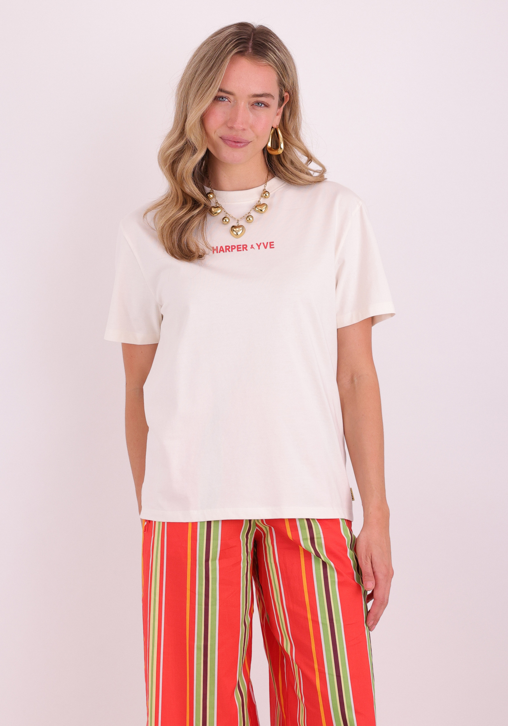 Harper & Yve T-shirt Mexican back SS6Y308 Ecru