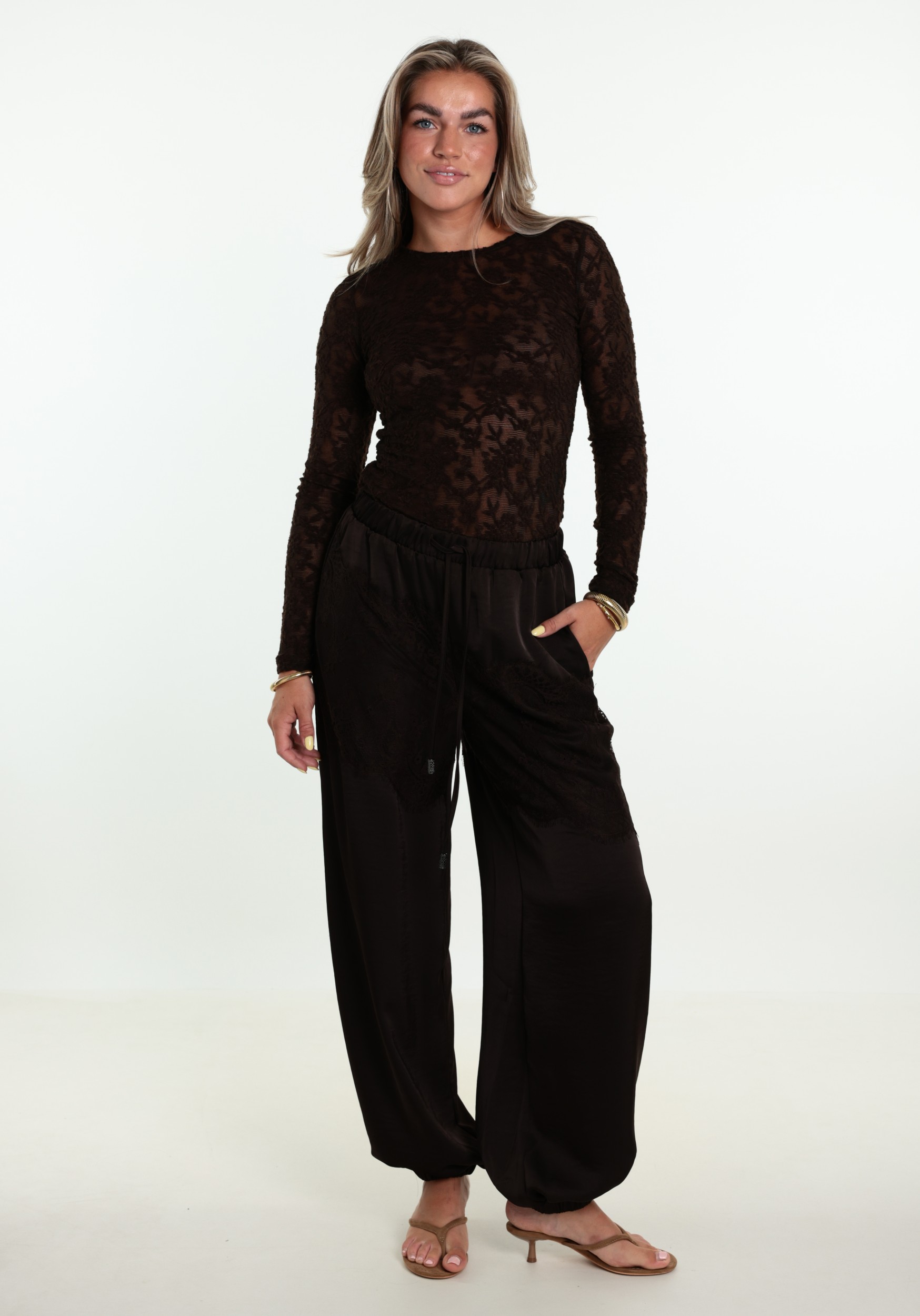 ONLY Top Blaise 15356155 Donker bruin