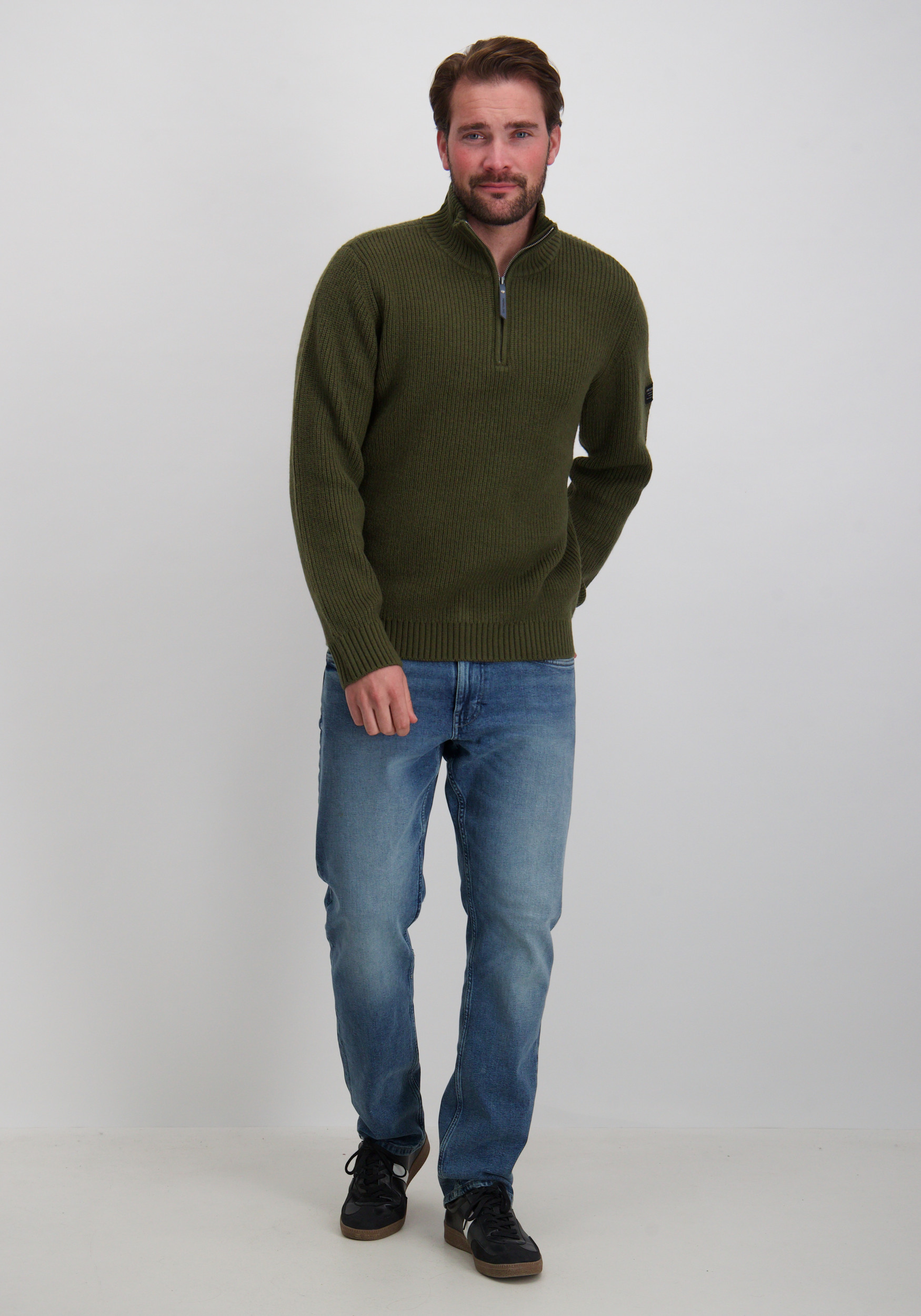 Petrol Trui M-3050-KWC151 Leger Groen