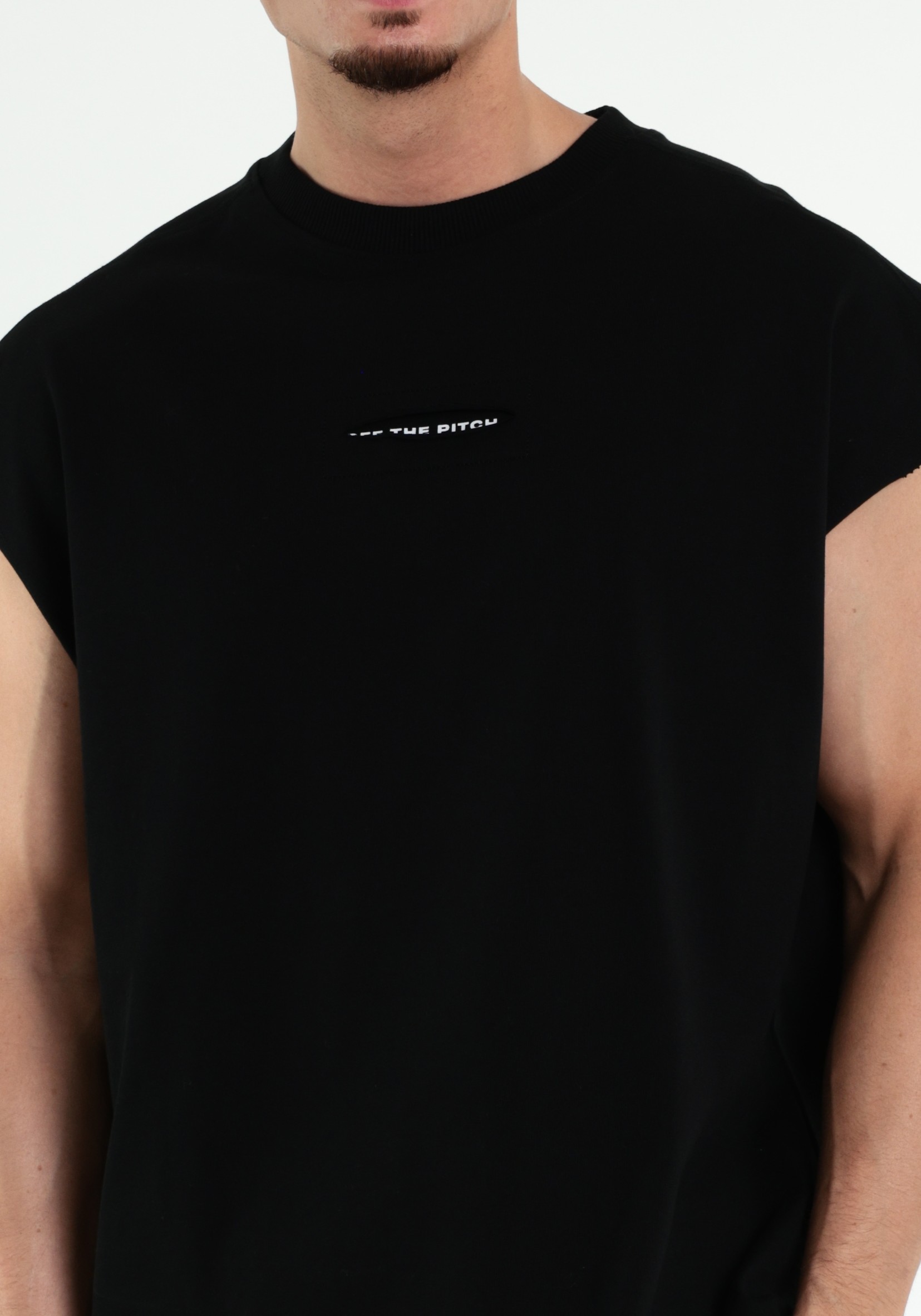 Off The Pitch T-shirt Stage Sleeveless OTP261039 Zwart