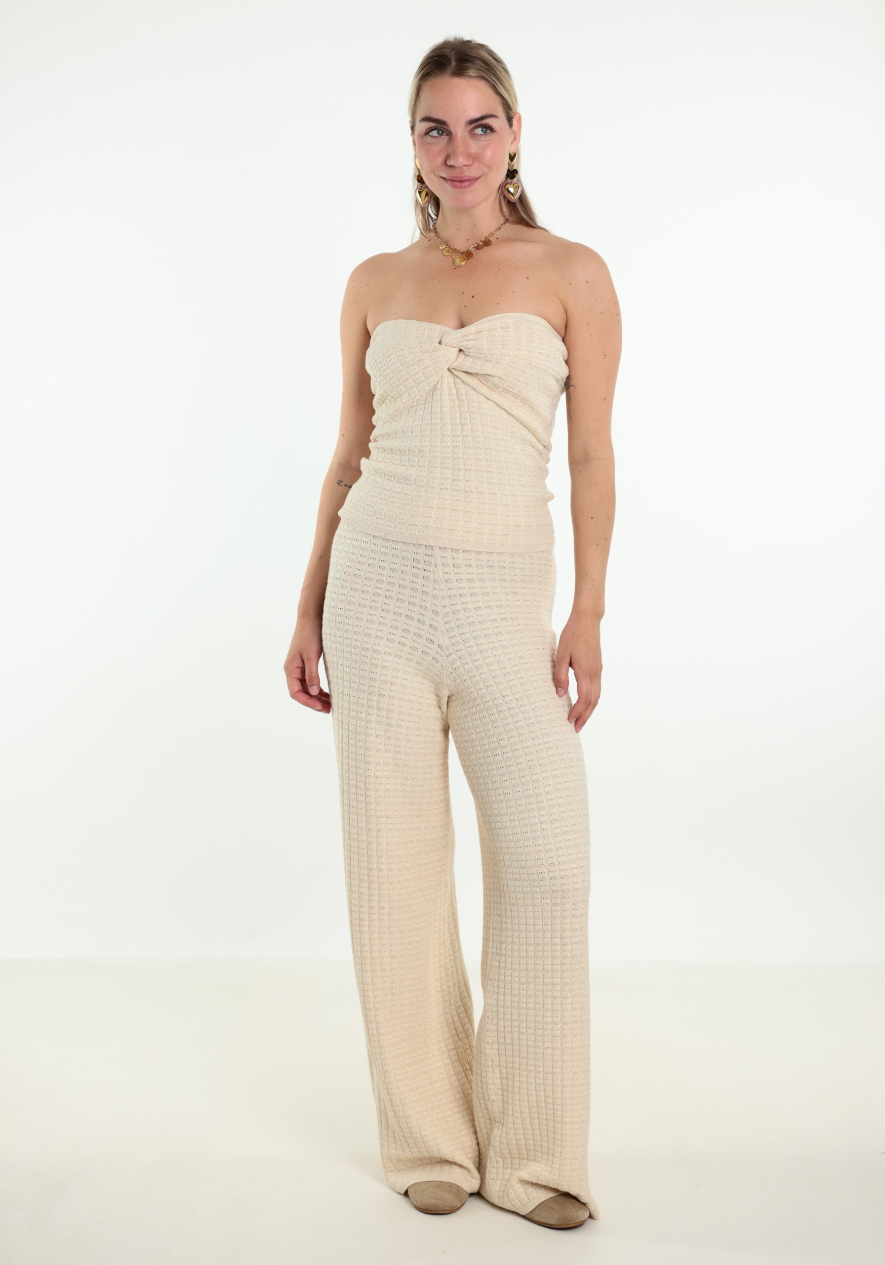 Studio Amaya broek Kensie Beige