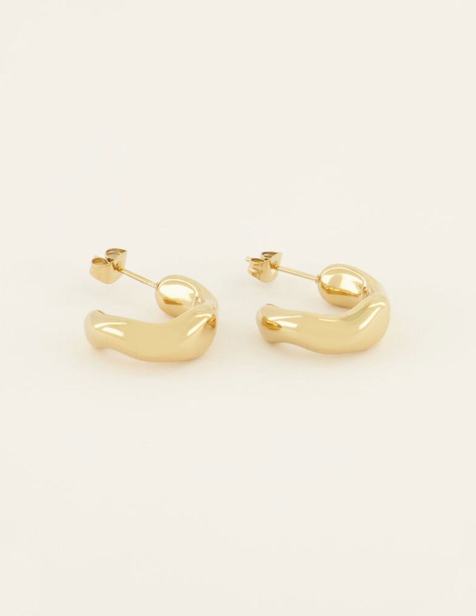 My Jewellery Oorringen met structuur MJ07994 Goud