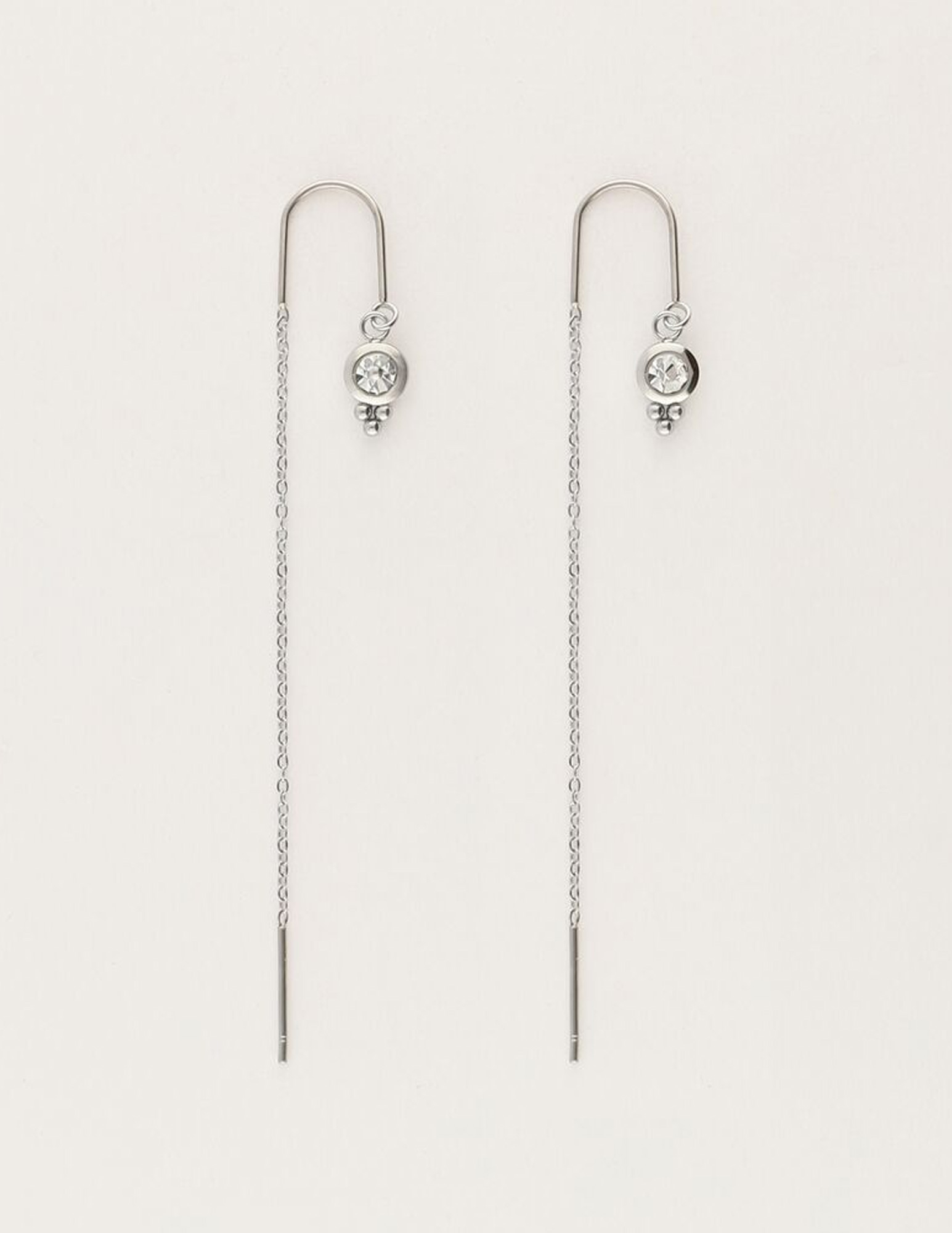 My Jewellery Oorhangers met kristal MJ11485 Zilver