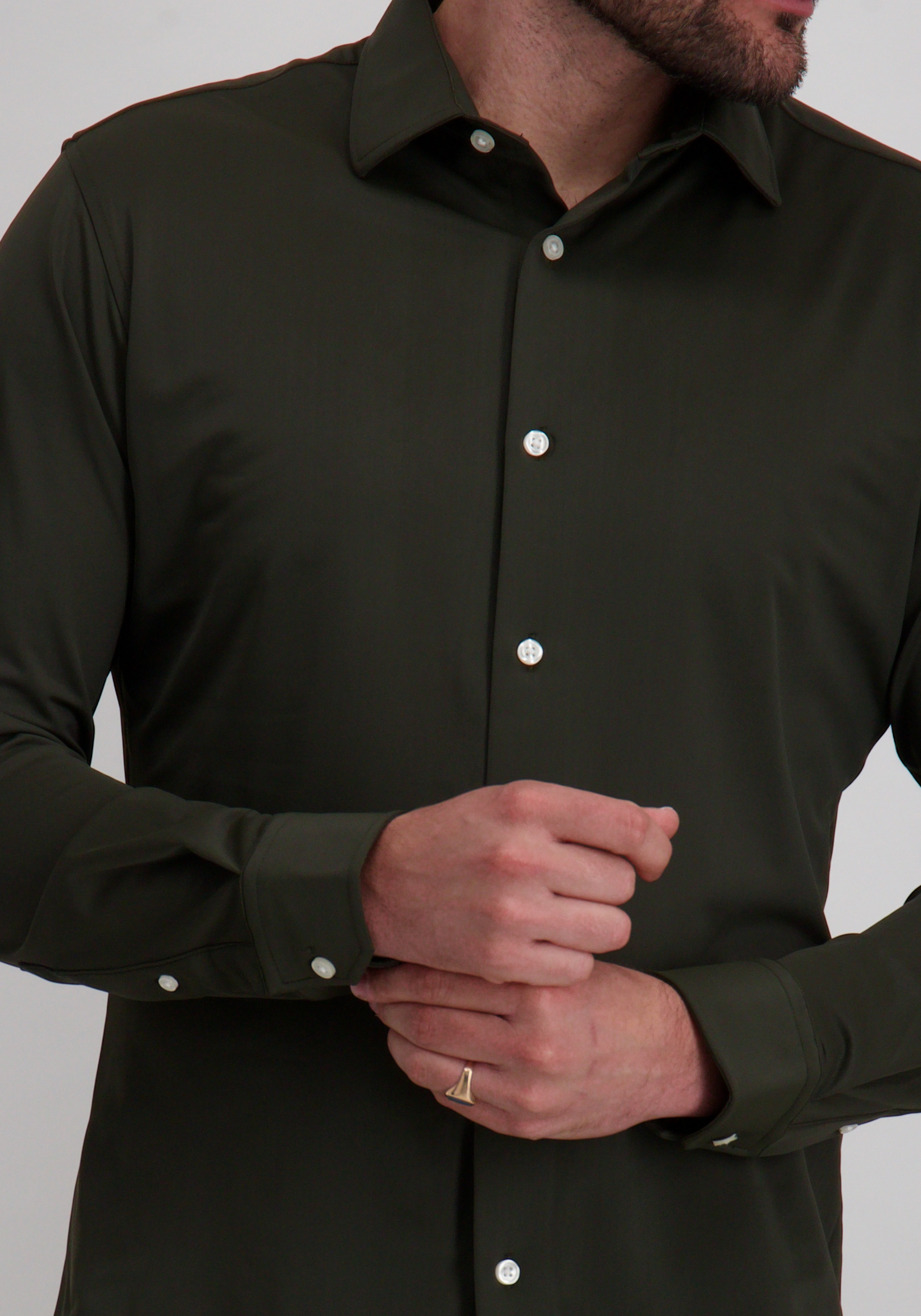 Jack & jones Overhemd Blaactive 12282199 Donker groen