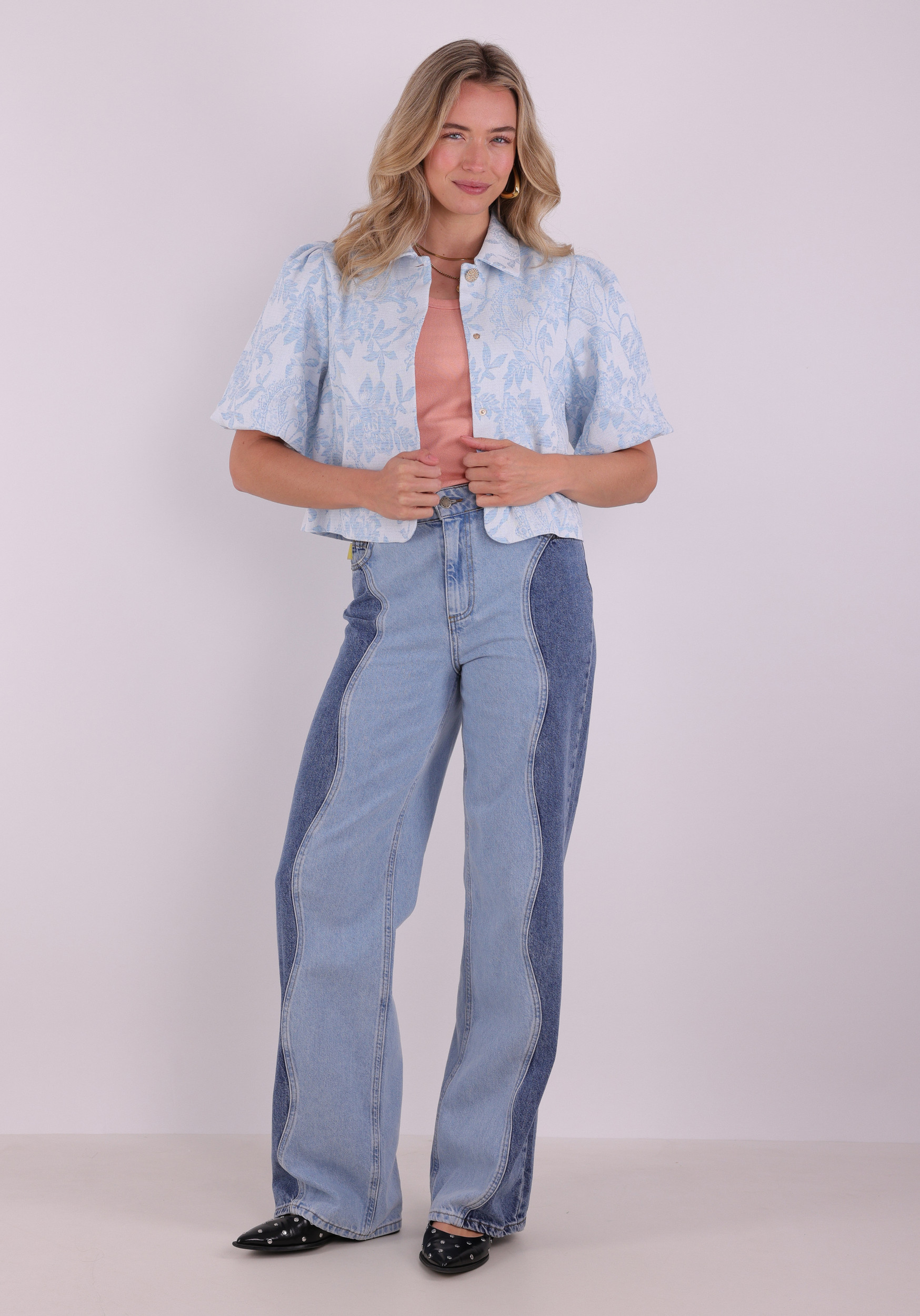 Tramontana Jacket Denim C10-19-801 Licht blauw