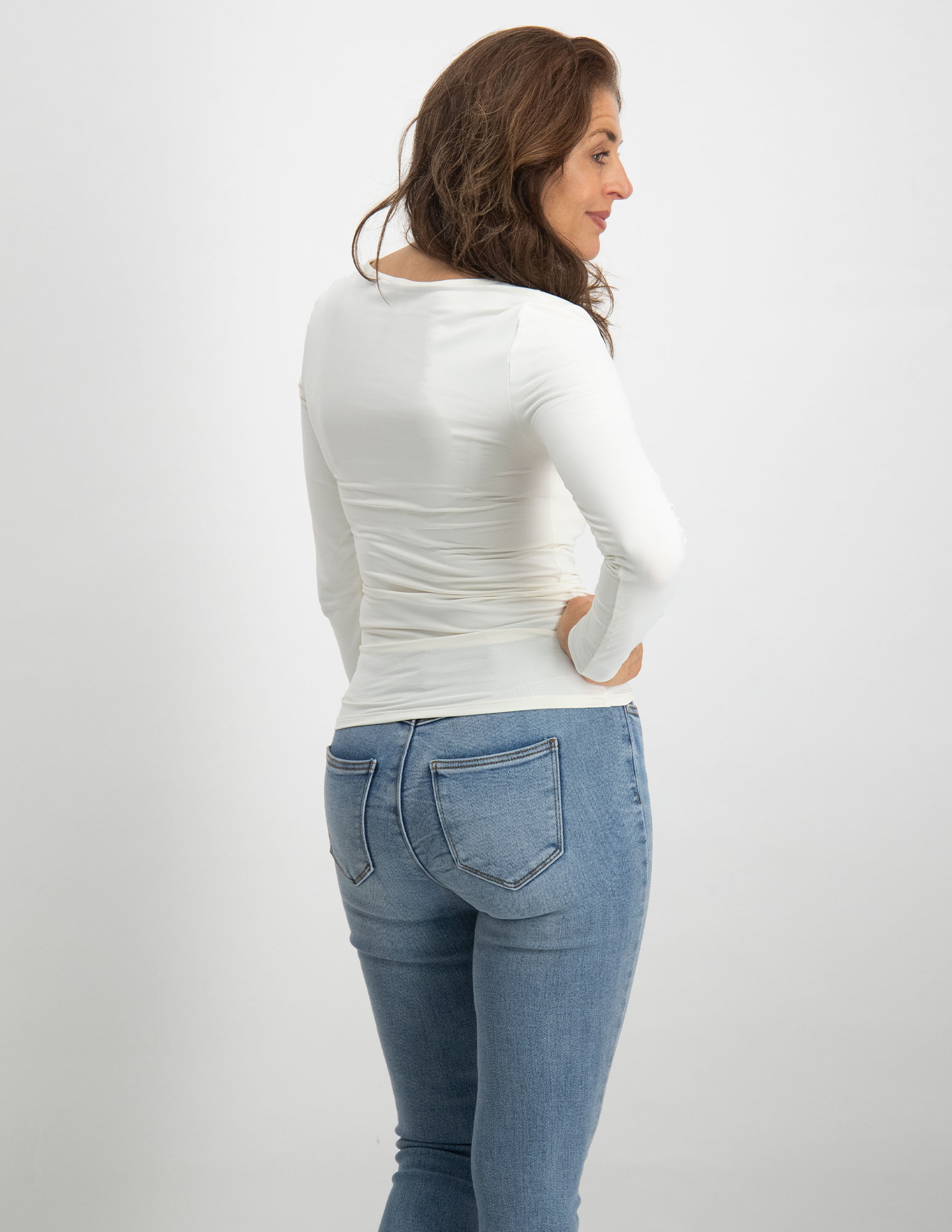 Only T-shirt Lea reversible 15302647 Wolwit-ecru