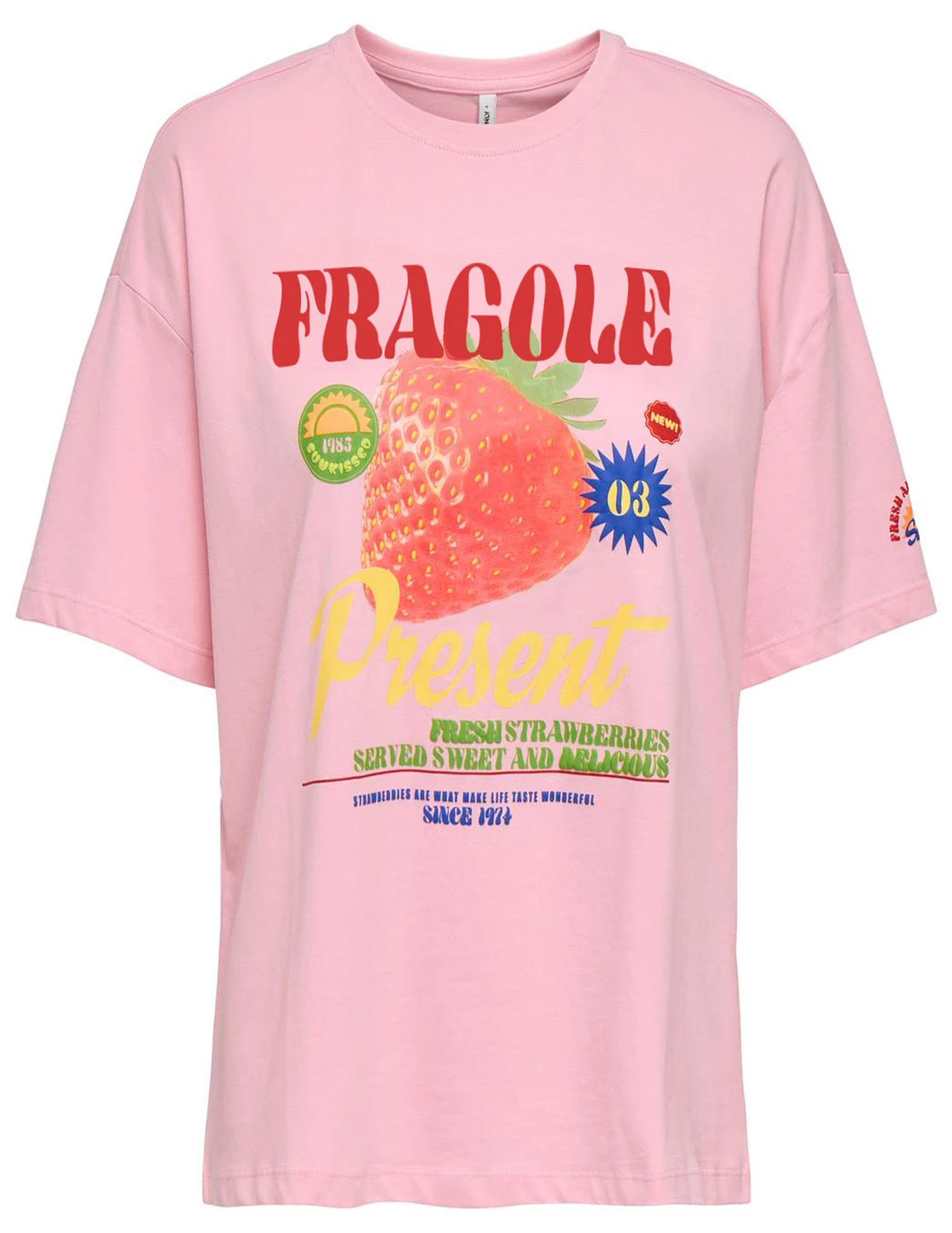 Only T-shirt Bolette 15367075 Rose