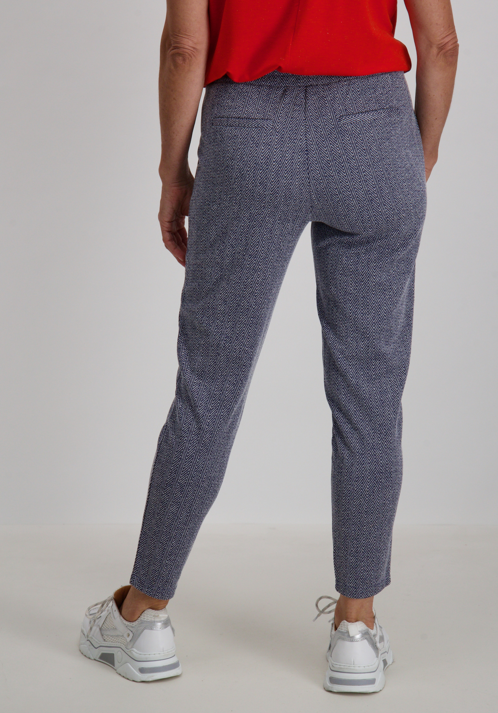 Ichi Broek Kate Jacquard 20121601 Blauw