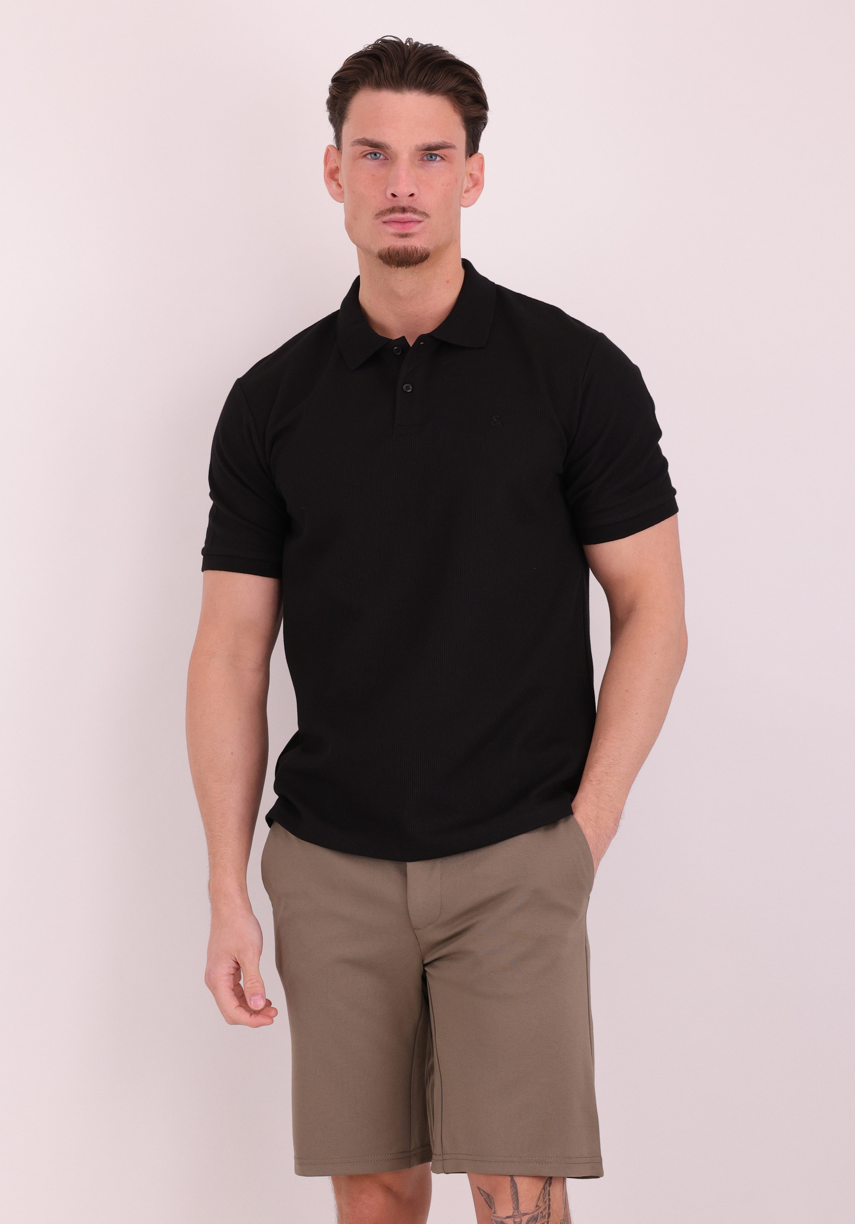 JACK & JONES Polo Austin 12268130 Zwart