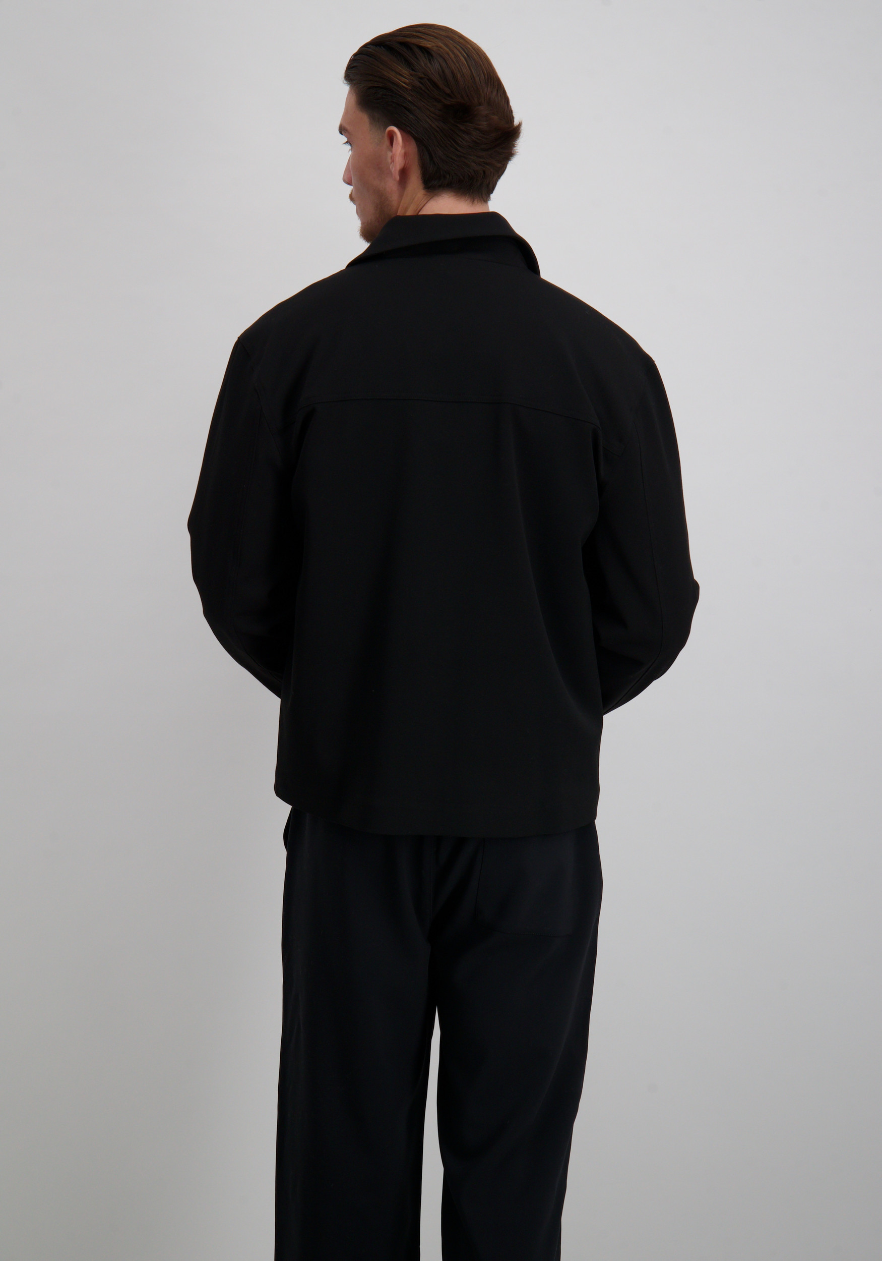 Malelions Overshirt MM3-AW25-01 Zwart