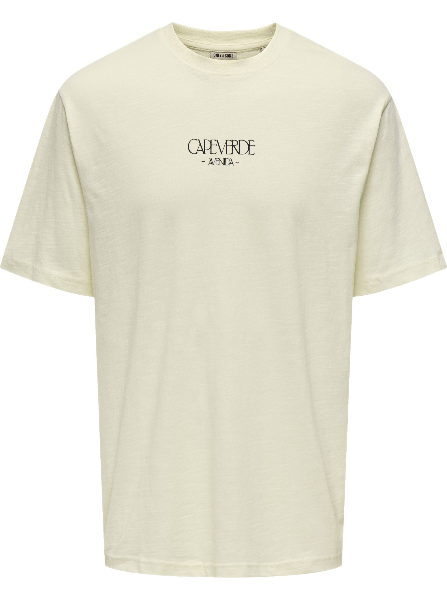 ONLY & SONS T-shirt Luis palm 22035584 Ecru