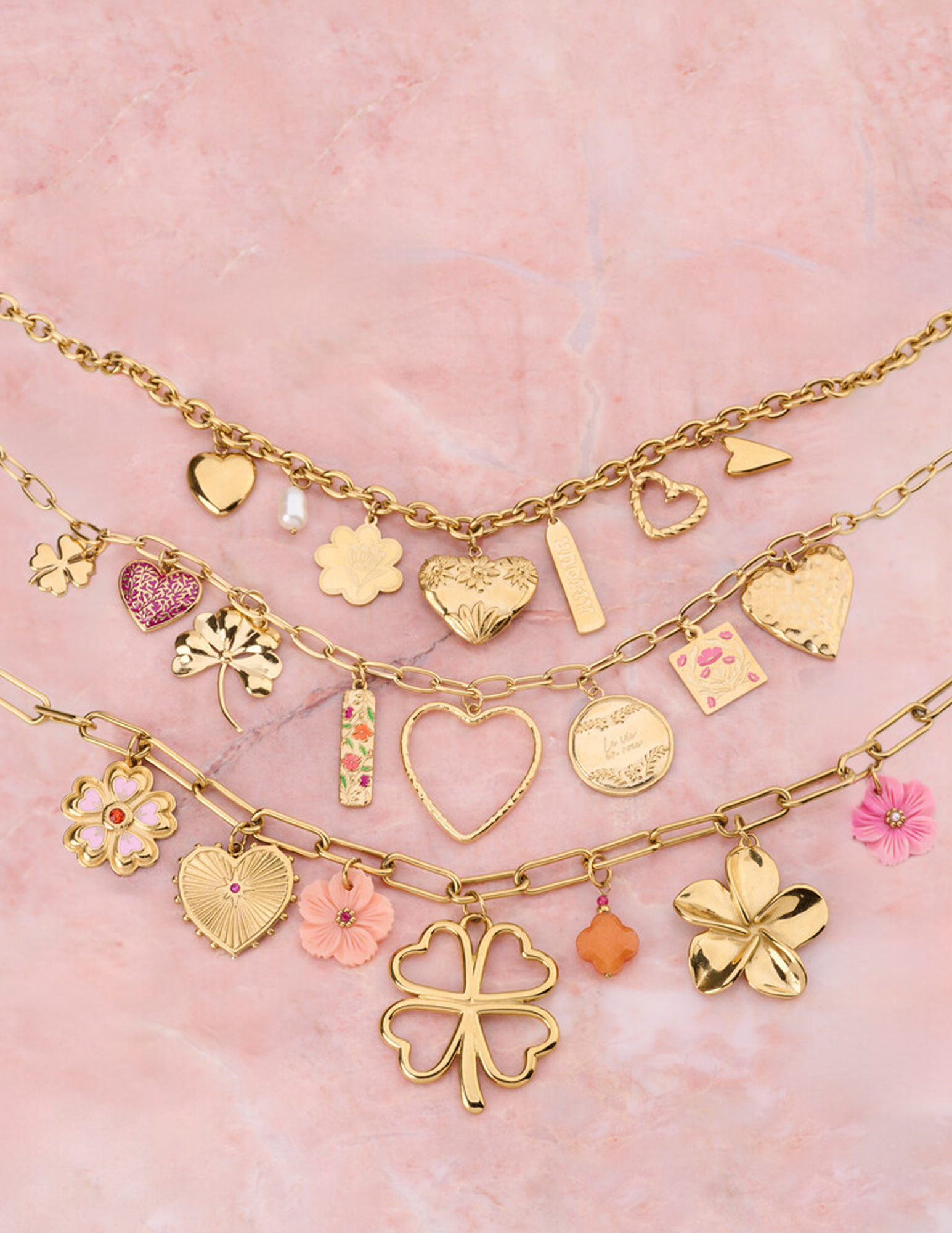 My Jewellery Botanical statement bedel ketting MJ13754 Goud