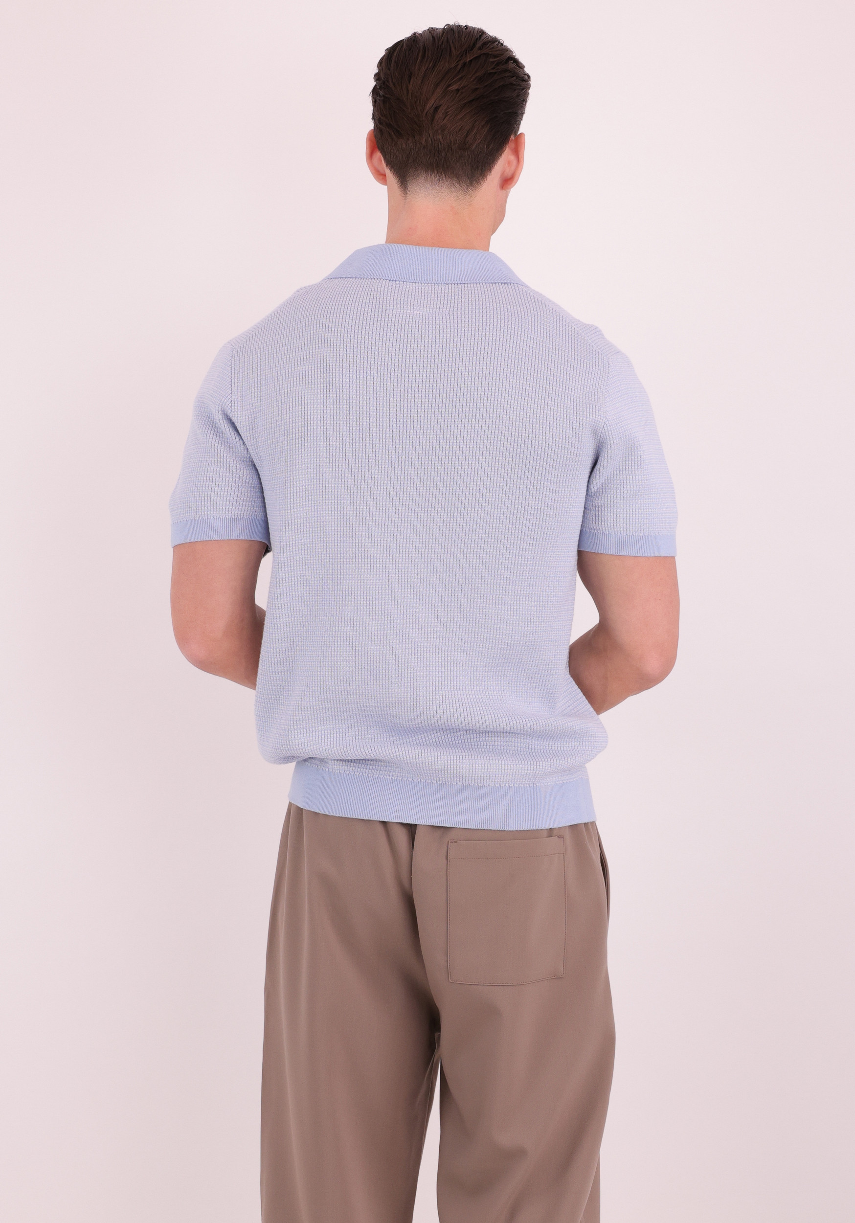 JACK & JONES Polo Hudson 12297988 Licht blauw