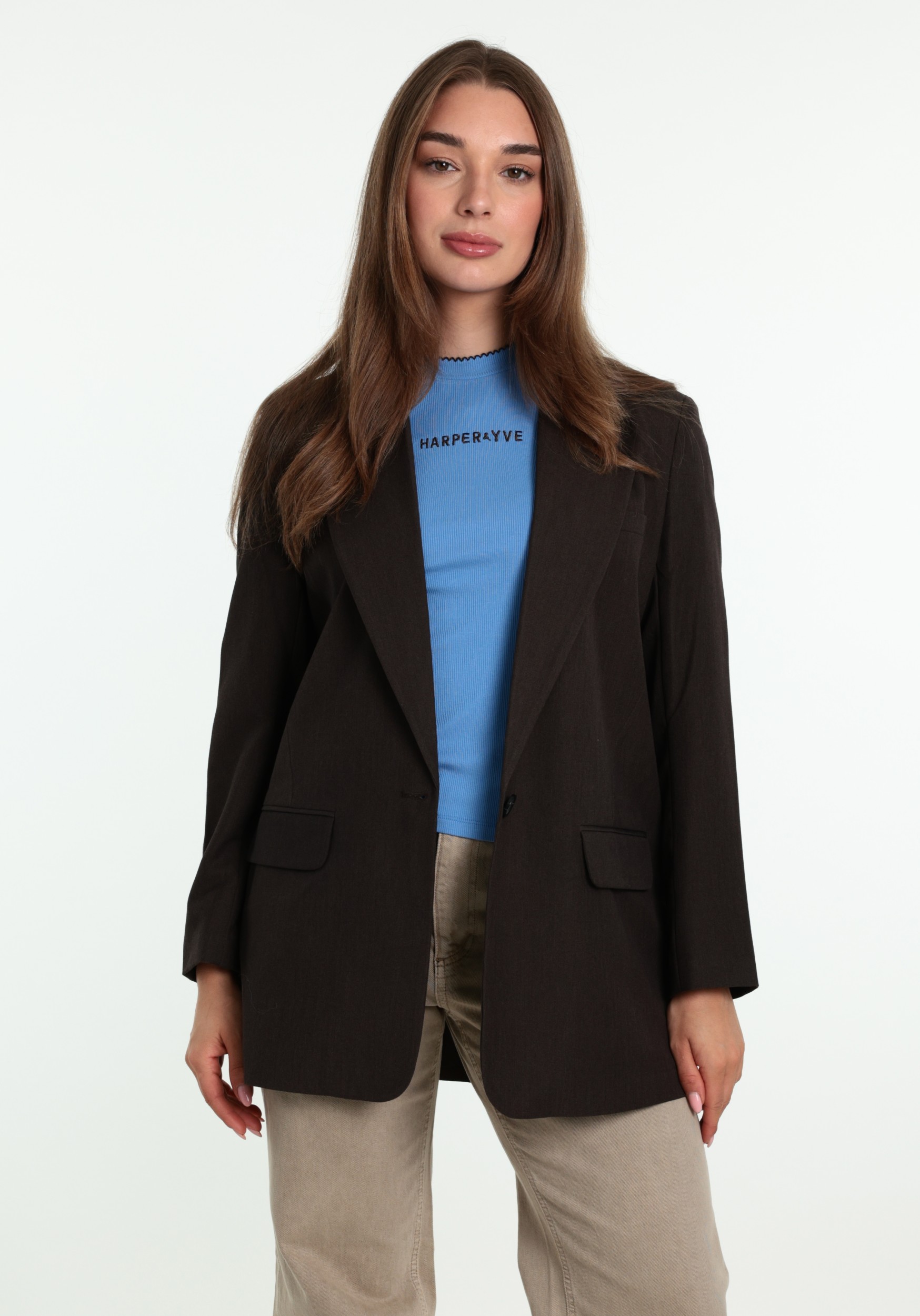 ONLY Blazer Hattie-lana 15318088 Donker bruin