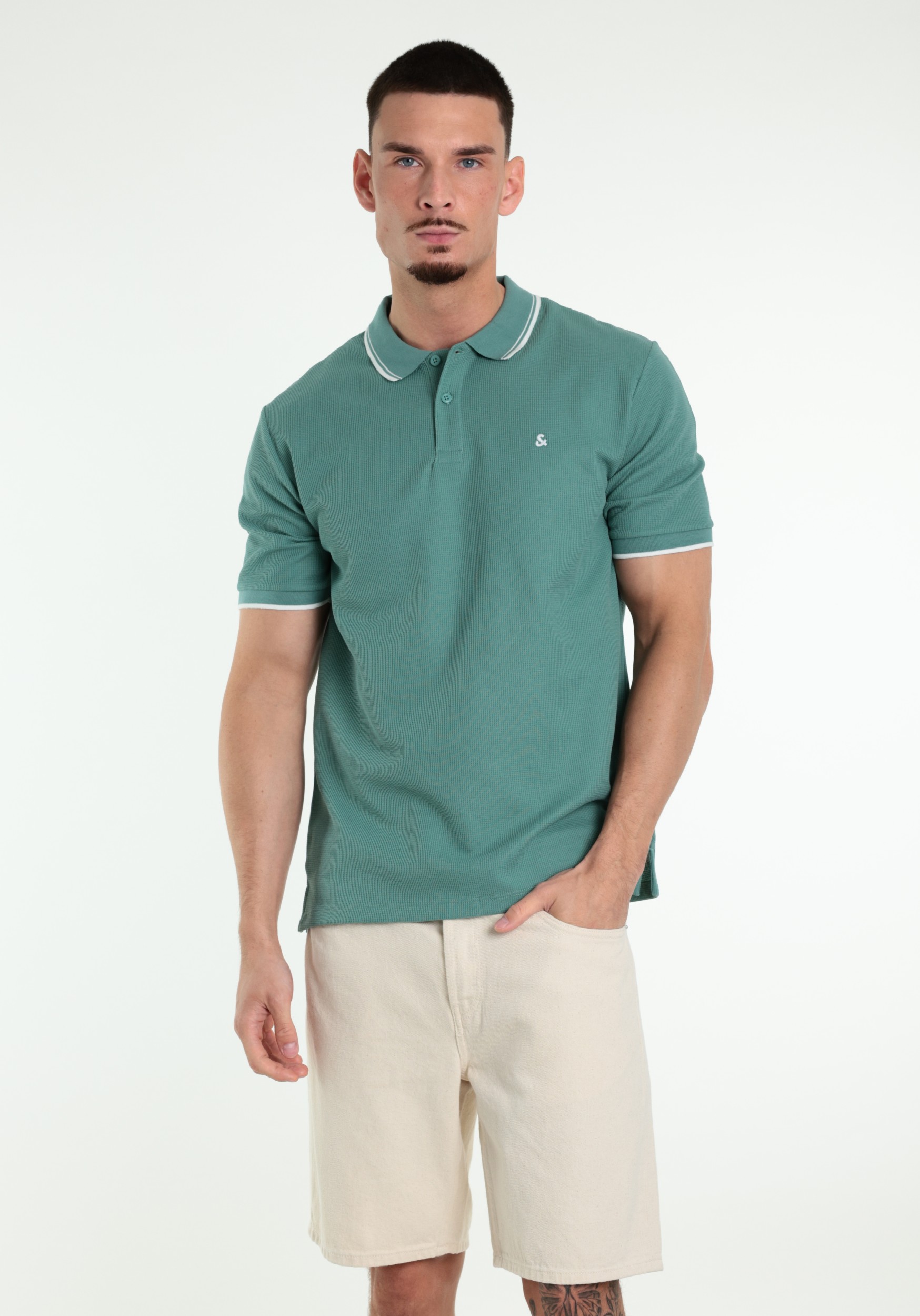 JACK & JONES Polo Austin 12268130 Blauw design