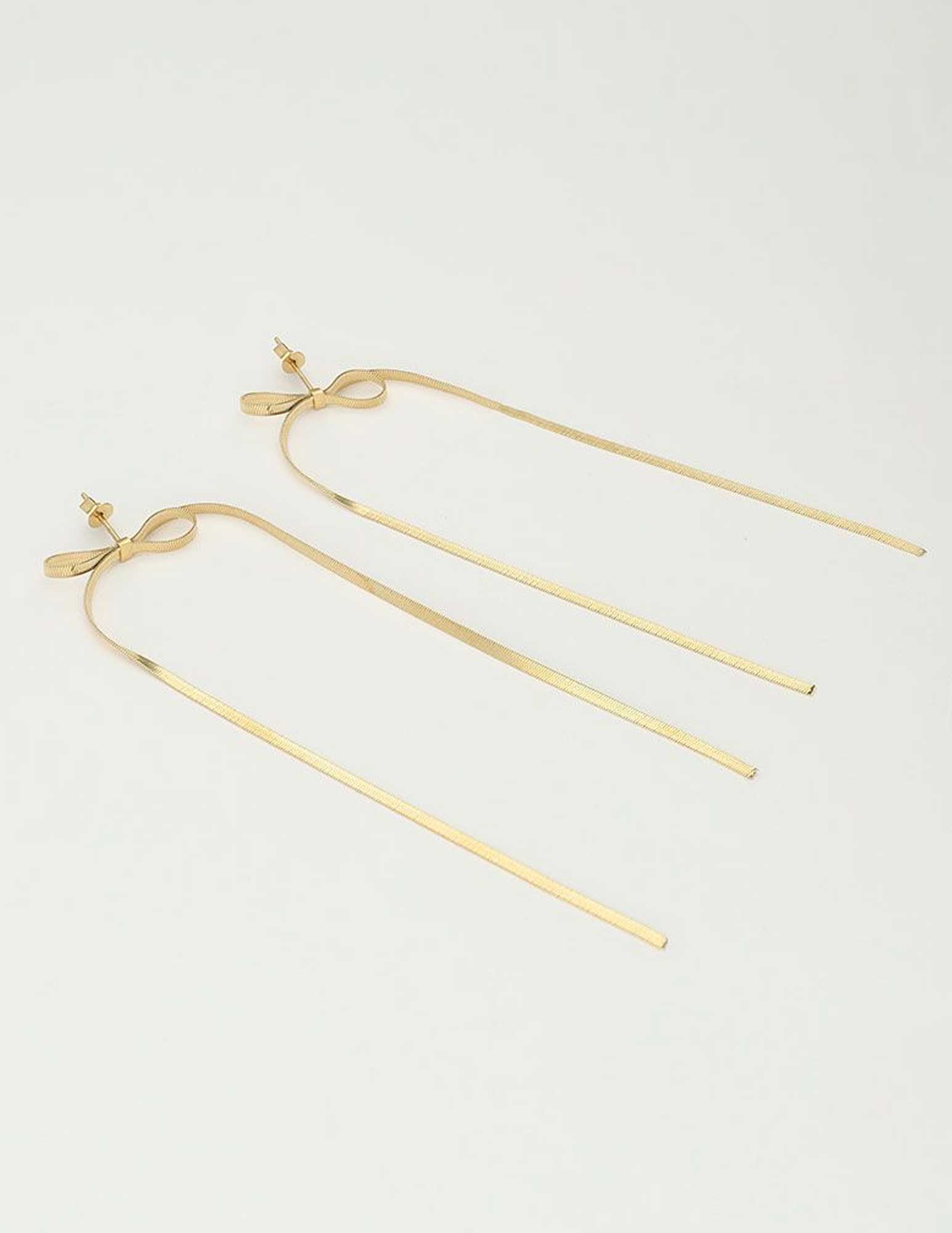 My Jewellery Statement oorbellen met strikje MJ10336 Goud