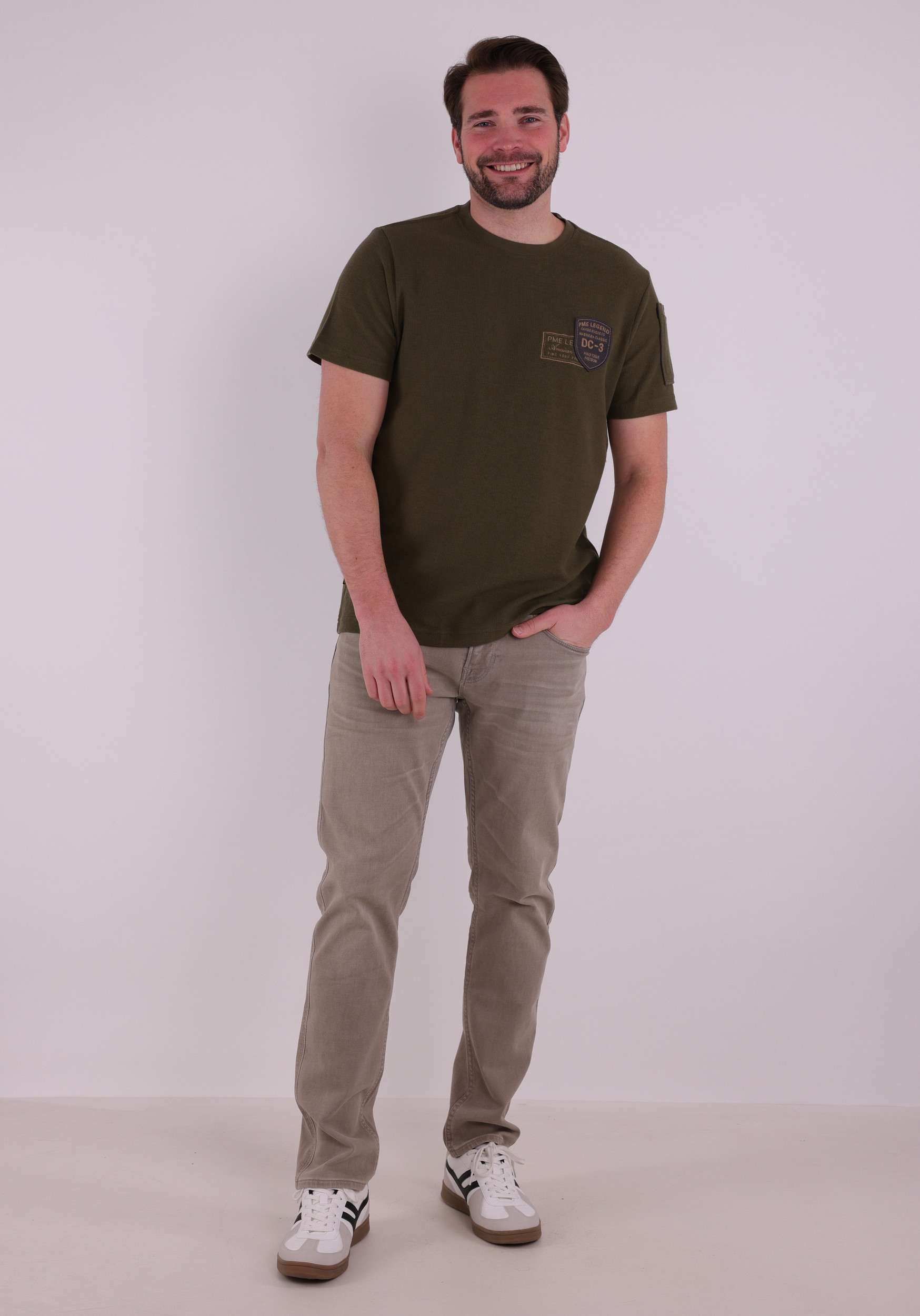 PME Legend T-shirt PTSS2602572 Donker groen