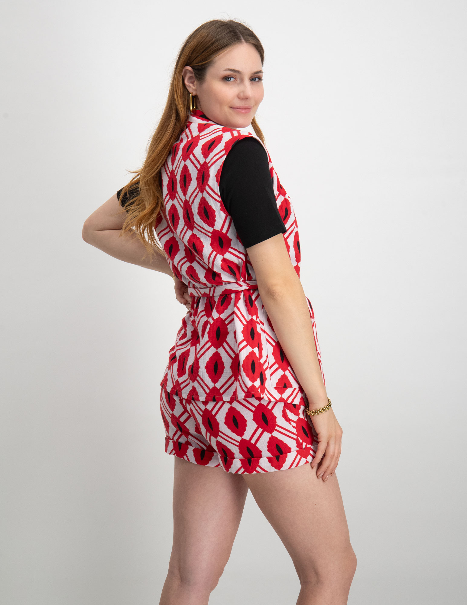 Only Gilet Thyra 15301586 Rood