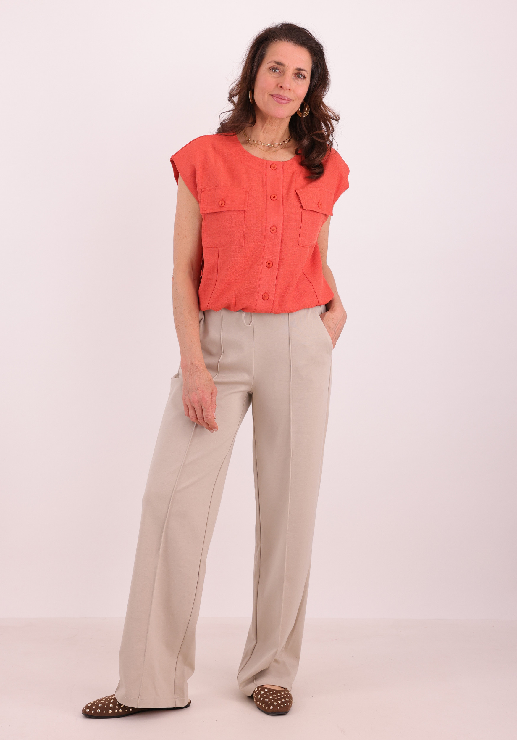 Kaffe Clothing Broek Jenny 10508621 Zand