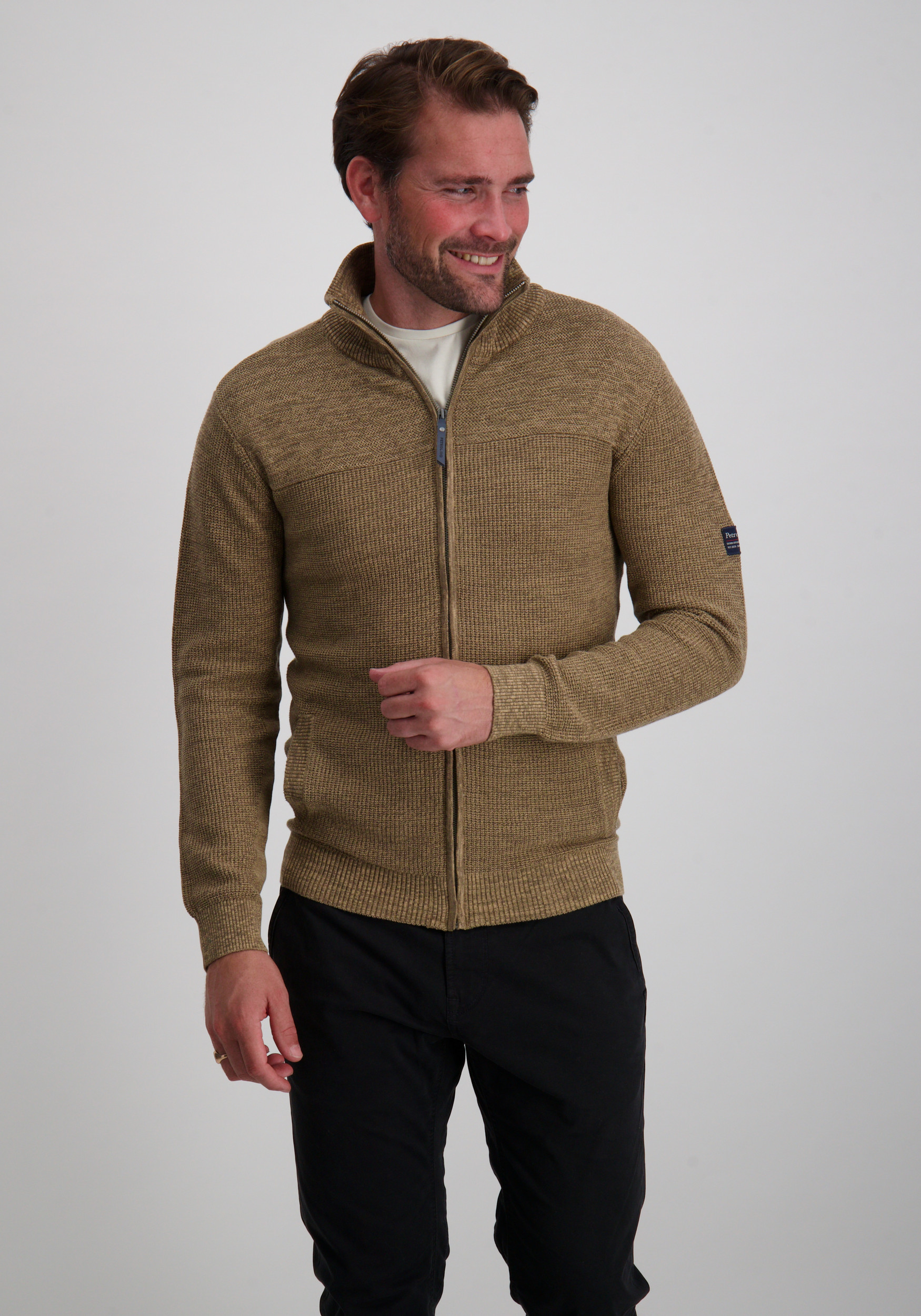 Petrol Vest M-3050-KWC285 Licht bruin