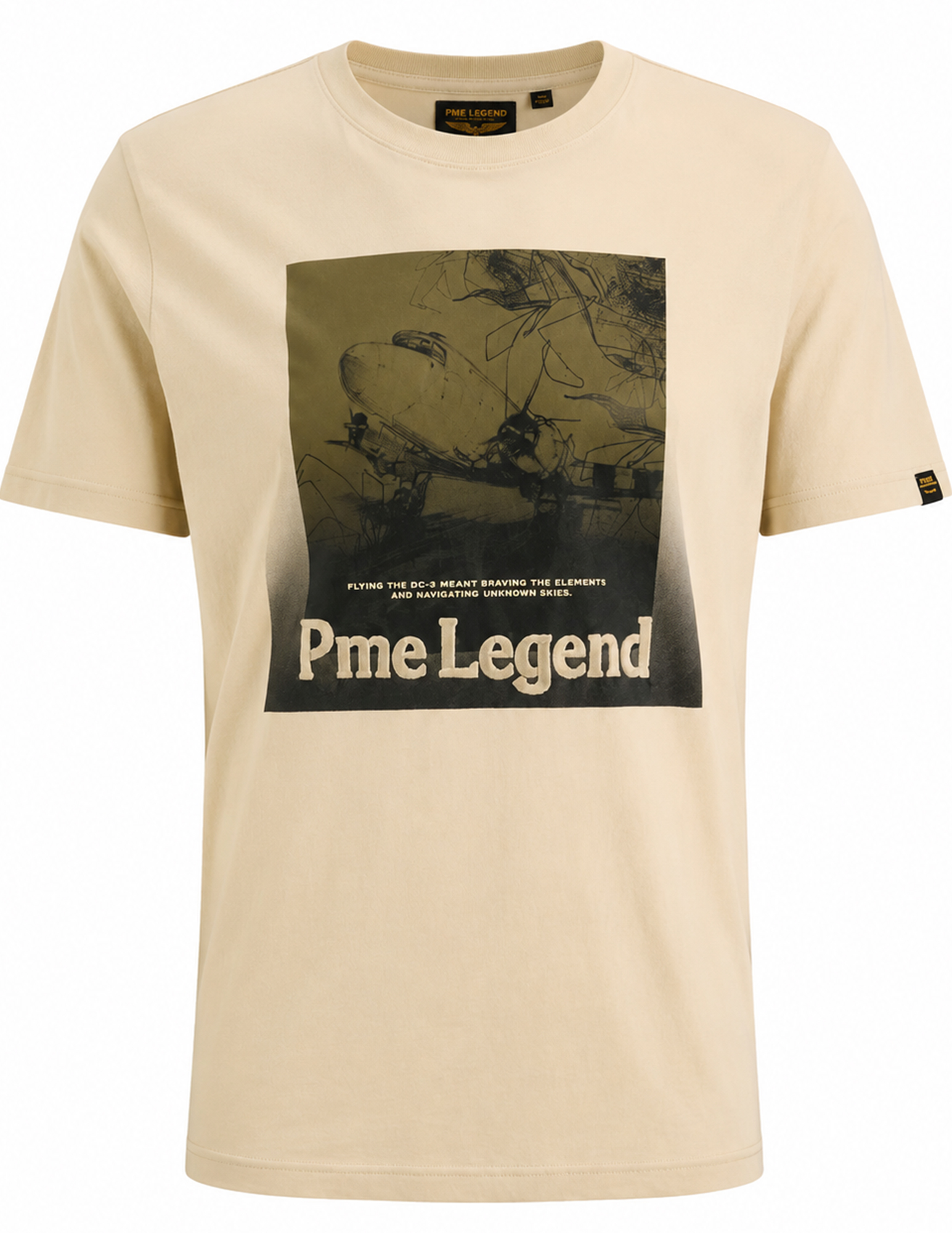PME Legend T-shirt pinted PTSS2608571 Wit
