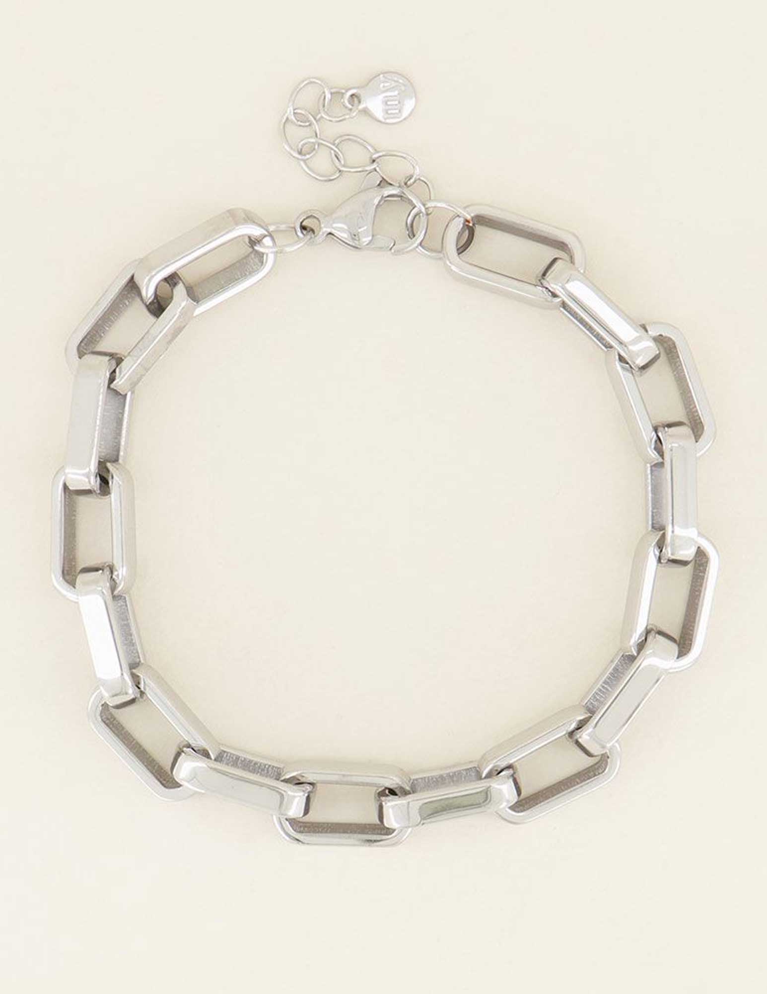 My Jewellery Grove schakelarmband MJ03971 Zilver