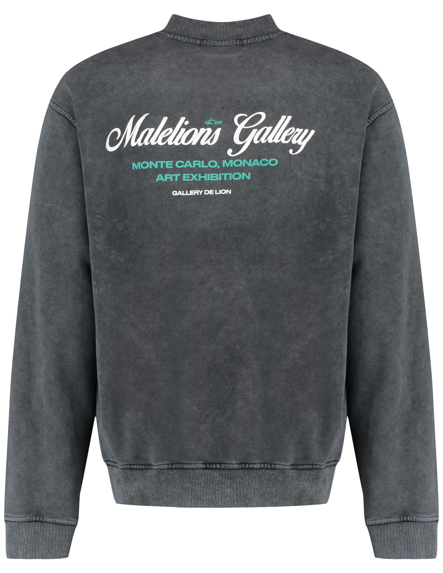 Malelions Sweater Gallery MM2-AW25-34 Donker Grijs