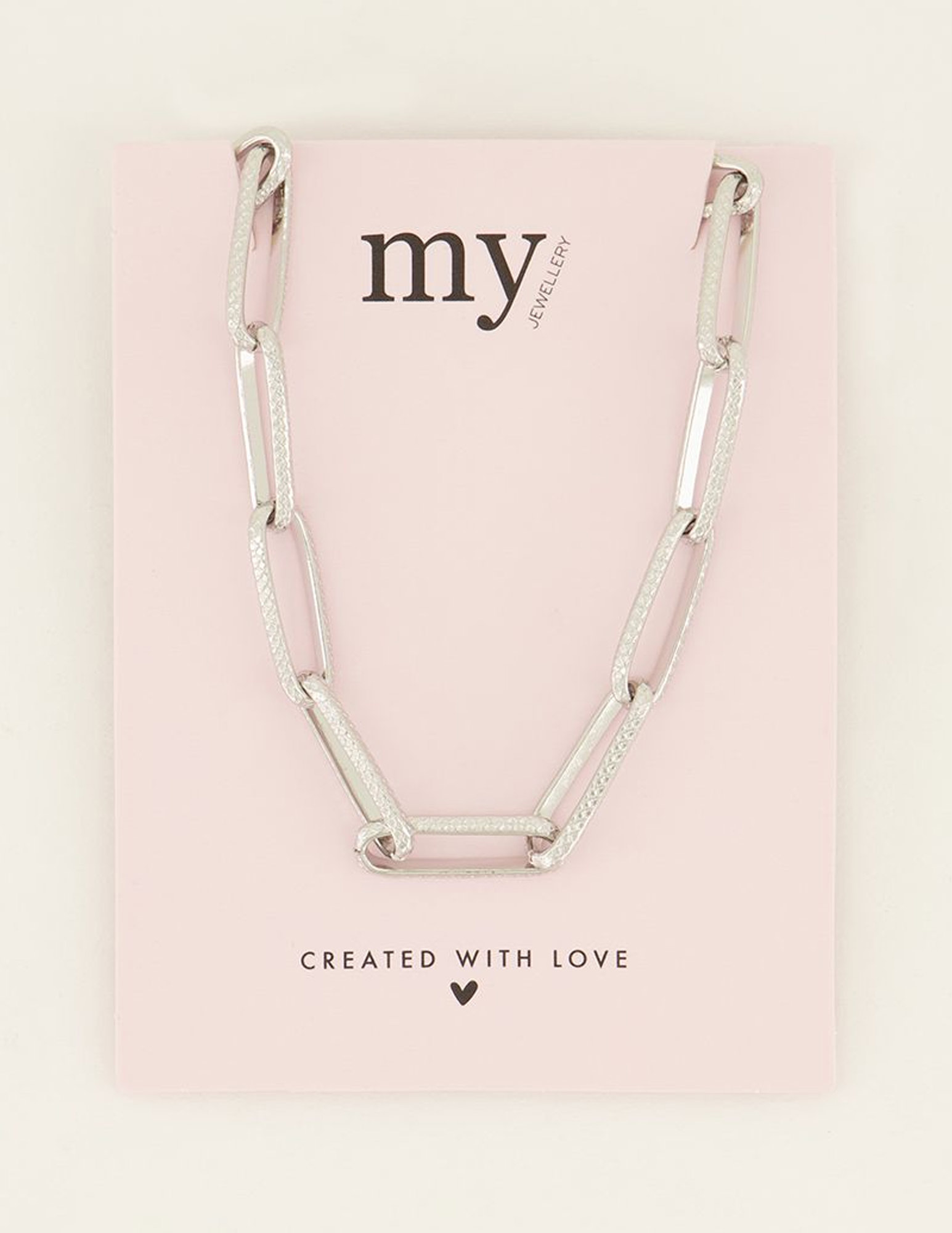 My Jewellery Ketting schakels MJ07793 Zilver
