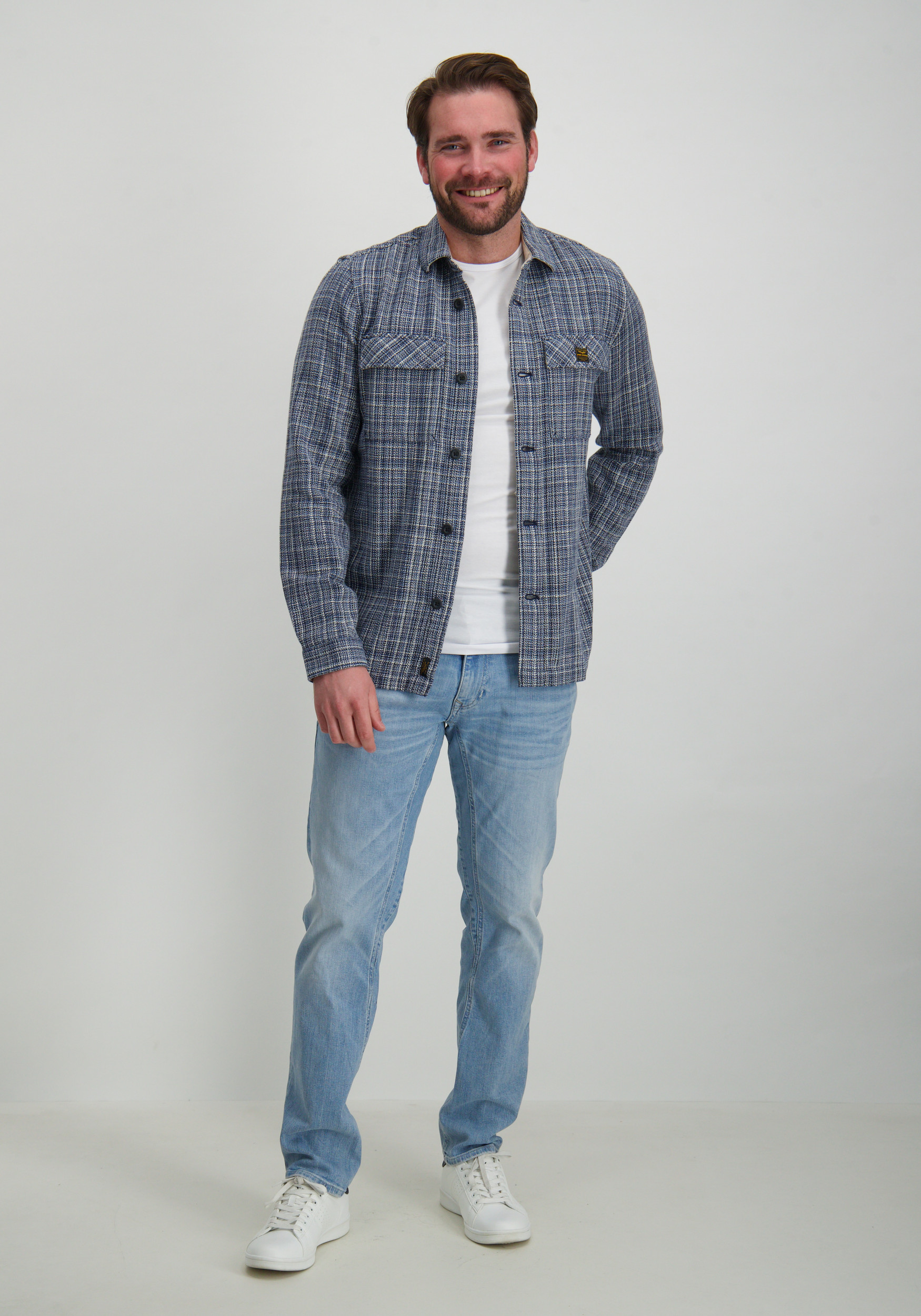 Garage T-shirt Bodyfit ronde hals 0201 Wit